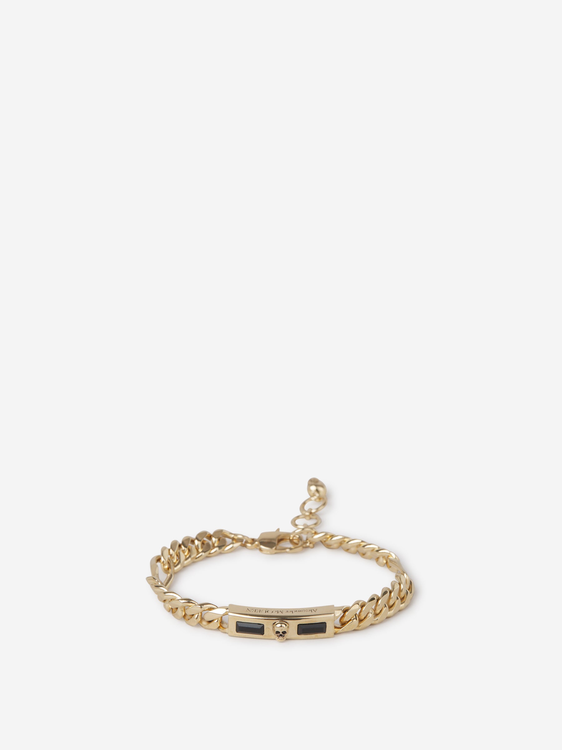 Outlet online Alexander McQueen Hombre Pulsera Cadena Placa color Dorado sku 682-000728 01 - Foto 1
