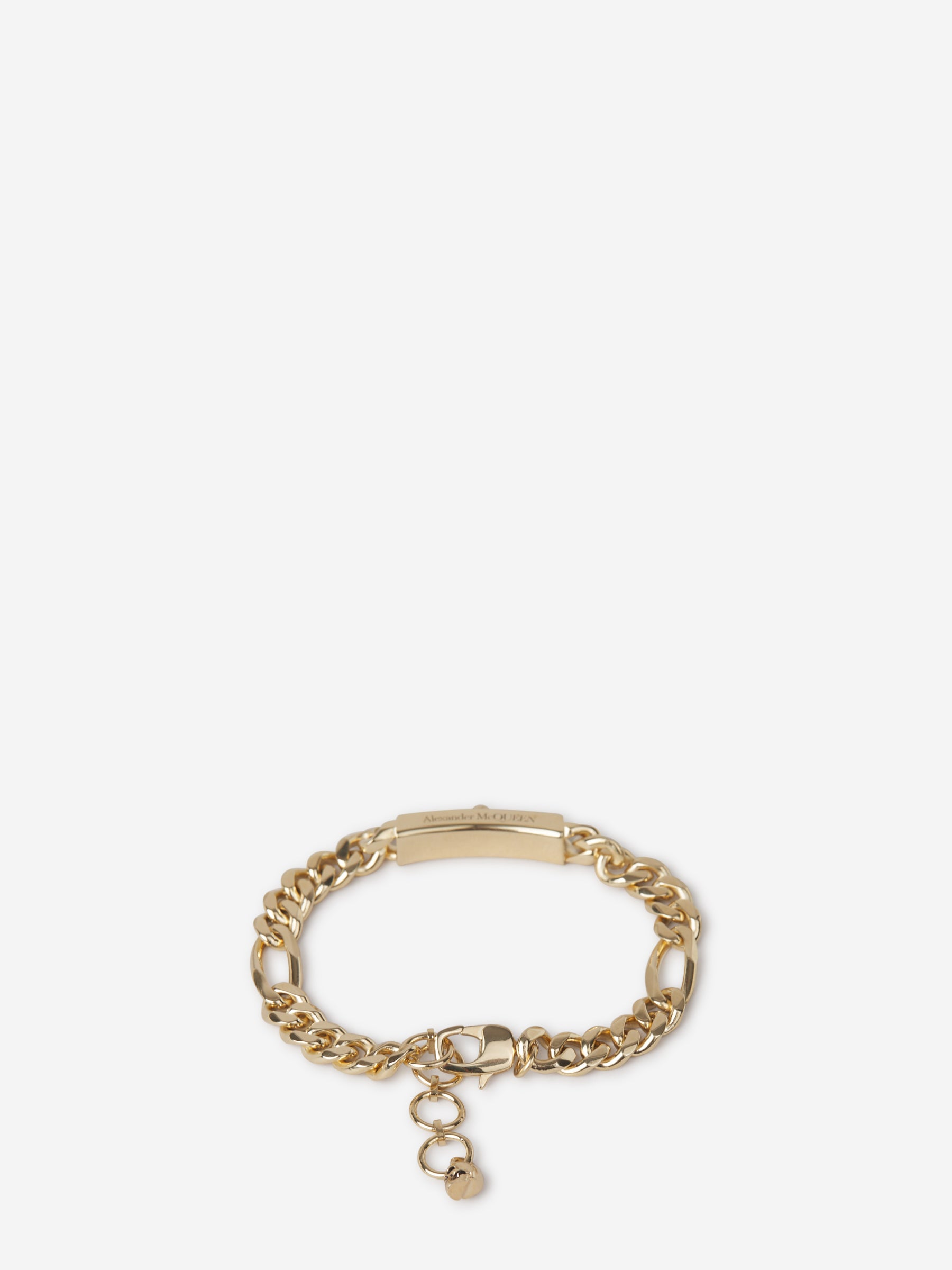 Outlet online Alexander McQueen Hombre Pulsera Cadena Placa color Dorado sku 682-000728 01 - Foto 2