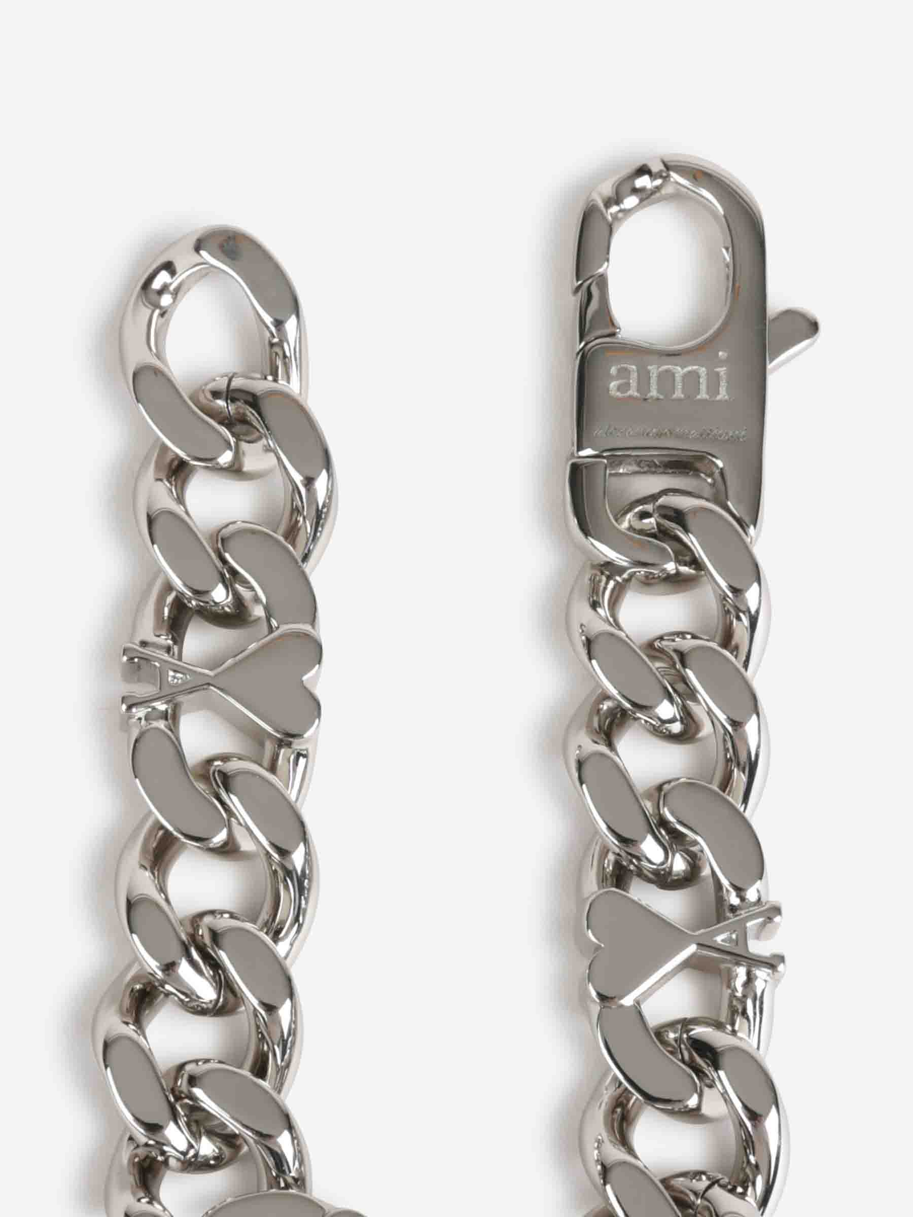 Outlet online Ami Paris Hombre Pulsera Cadena ADC color Plateado sku 682-000873 01 - Foto 3