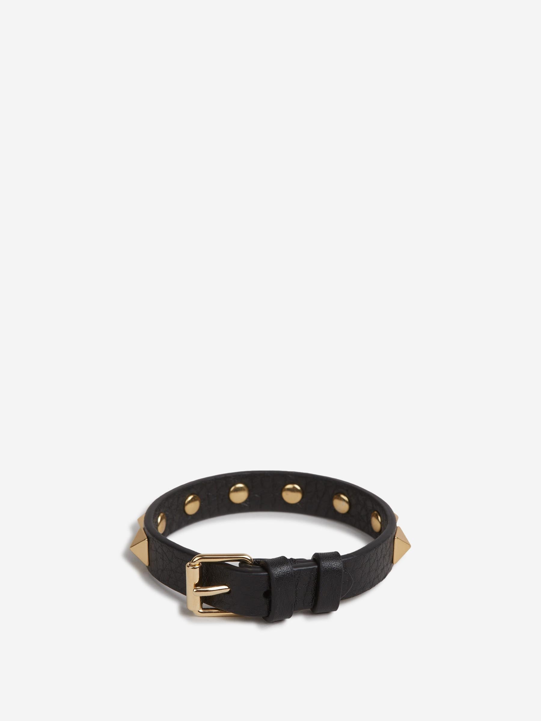 Outlet online Valentino Garavani Hombre Pulsera Tachuelas color Negro sku 682-000995 01 - Foto 2