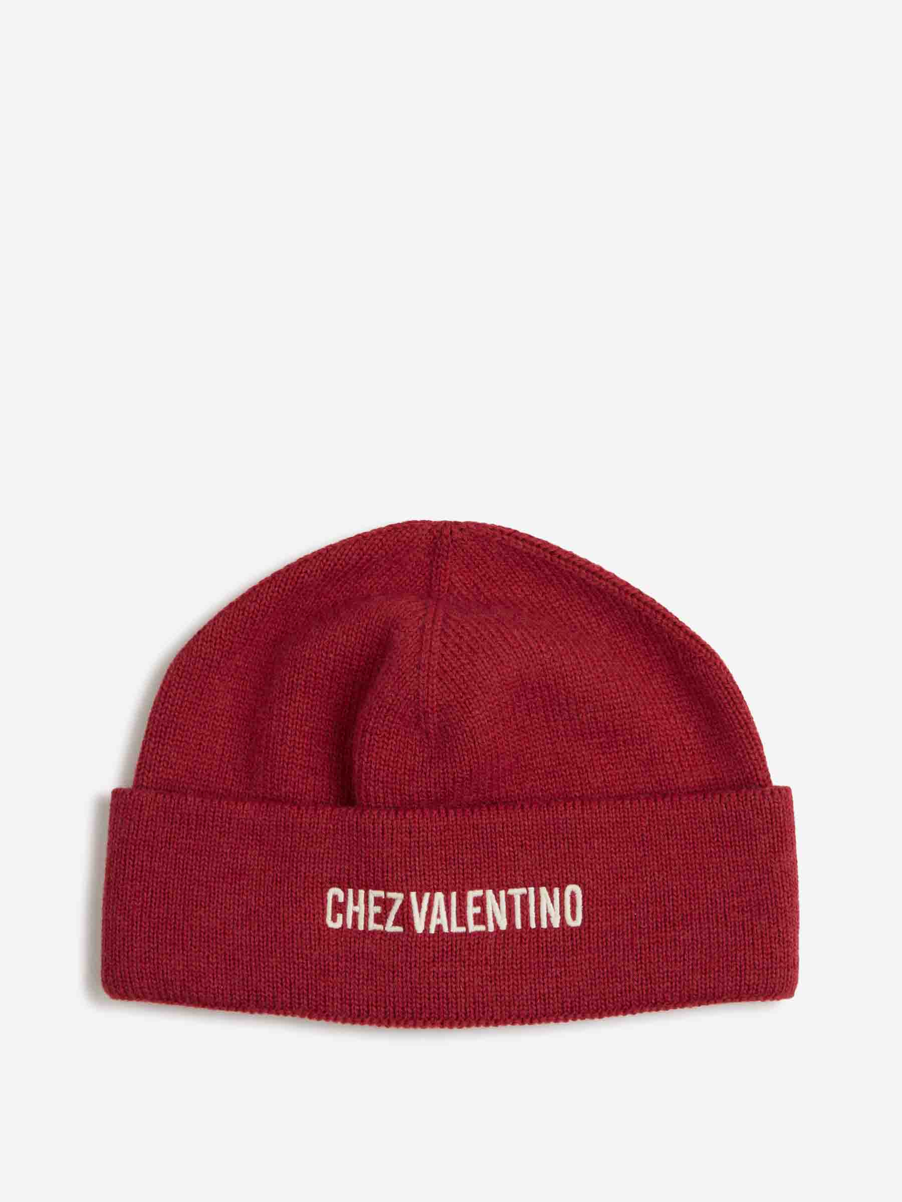 Outlet online Valentino Garavani Hombre Gorro Punto Logo color Cereza sku 689-000005 01 - Foto 1