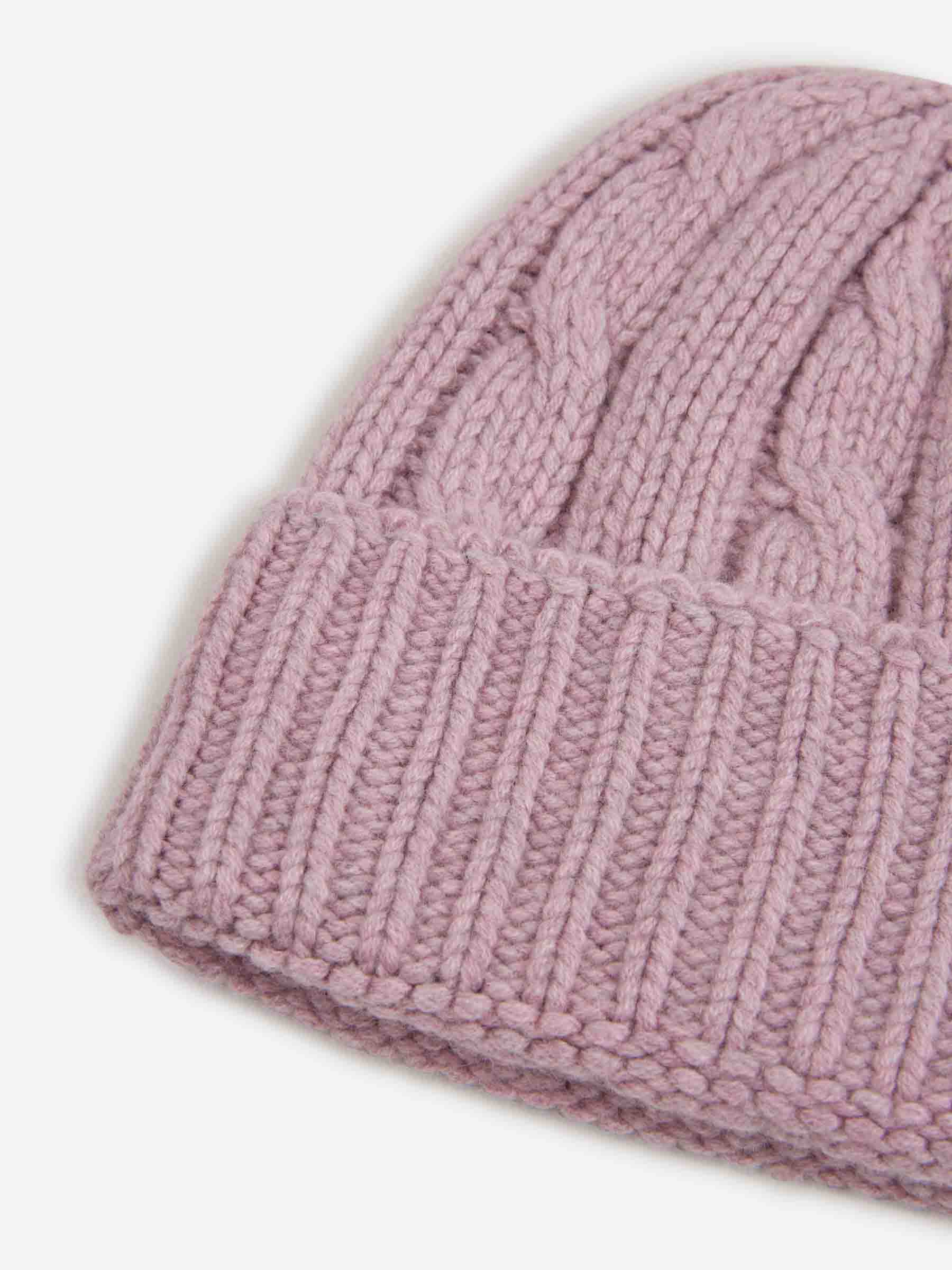 Outlet online Santa Eulalia Hombre Gorro Punto Cachemira color Rosa Palo sku 689-000032 06 - Foto 3