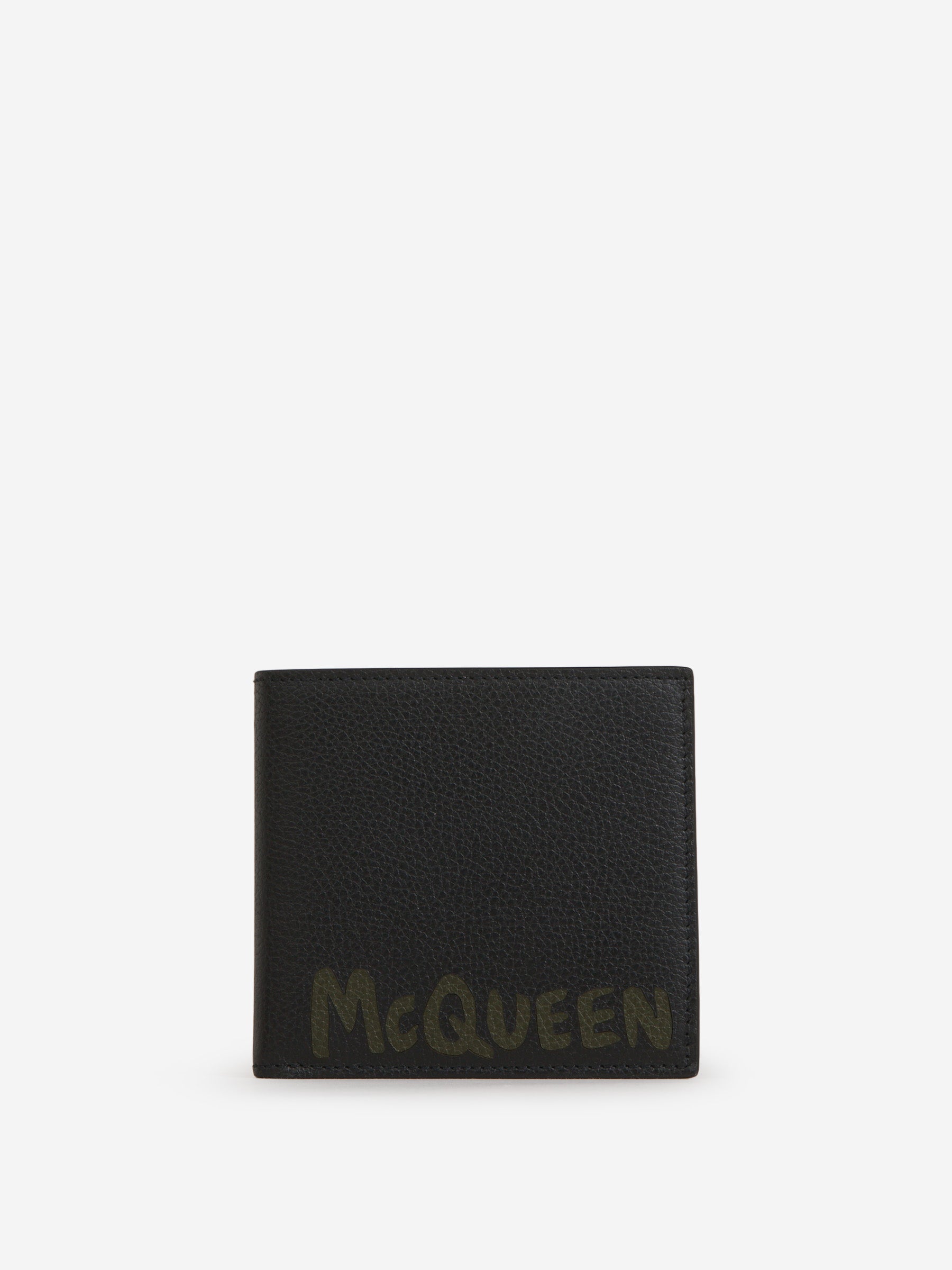 Outlet online McQueen Hombre Cartera Piel Logo color Negro sku 691-001261 01 - Foto 1
