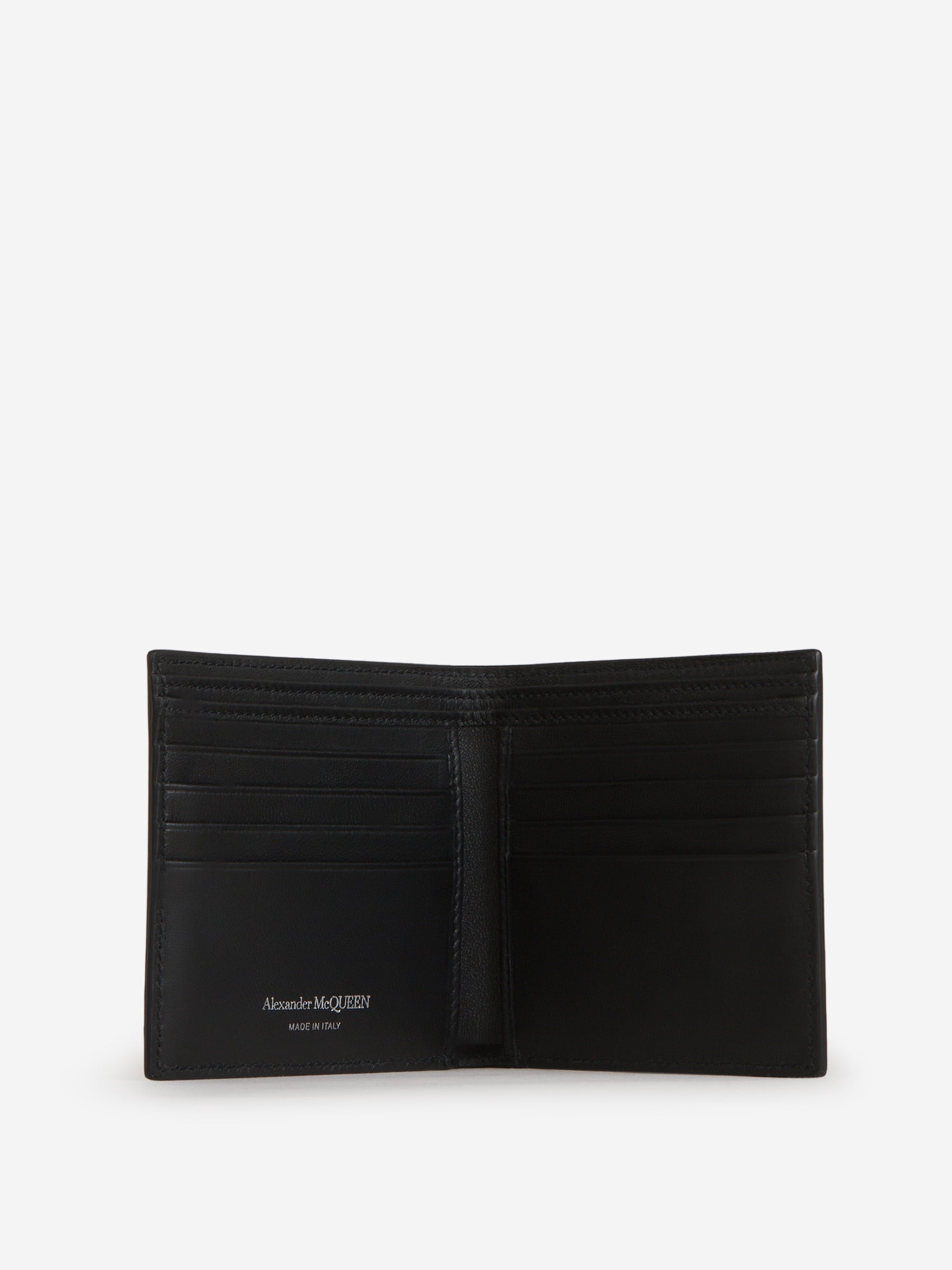 Outlet online McQueen Hombre Cartera Piel Logo color Negro sku 691-001261 01 - Foto 4