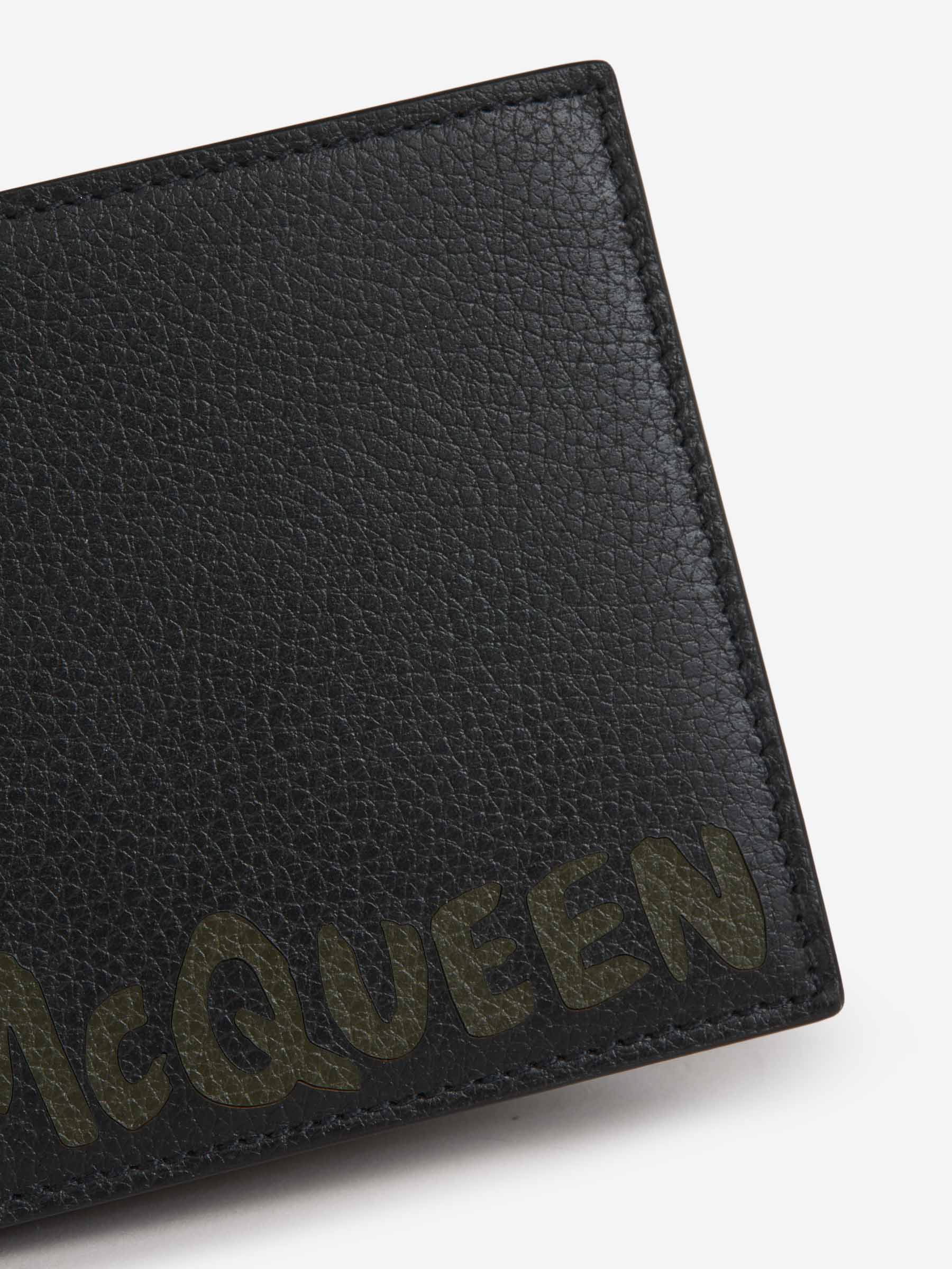 Outlet online McQueen Hombre Cartera Piel Logo color Negro sku 691-001261 01 - Foto 5