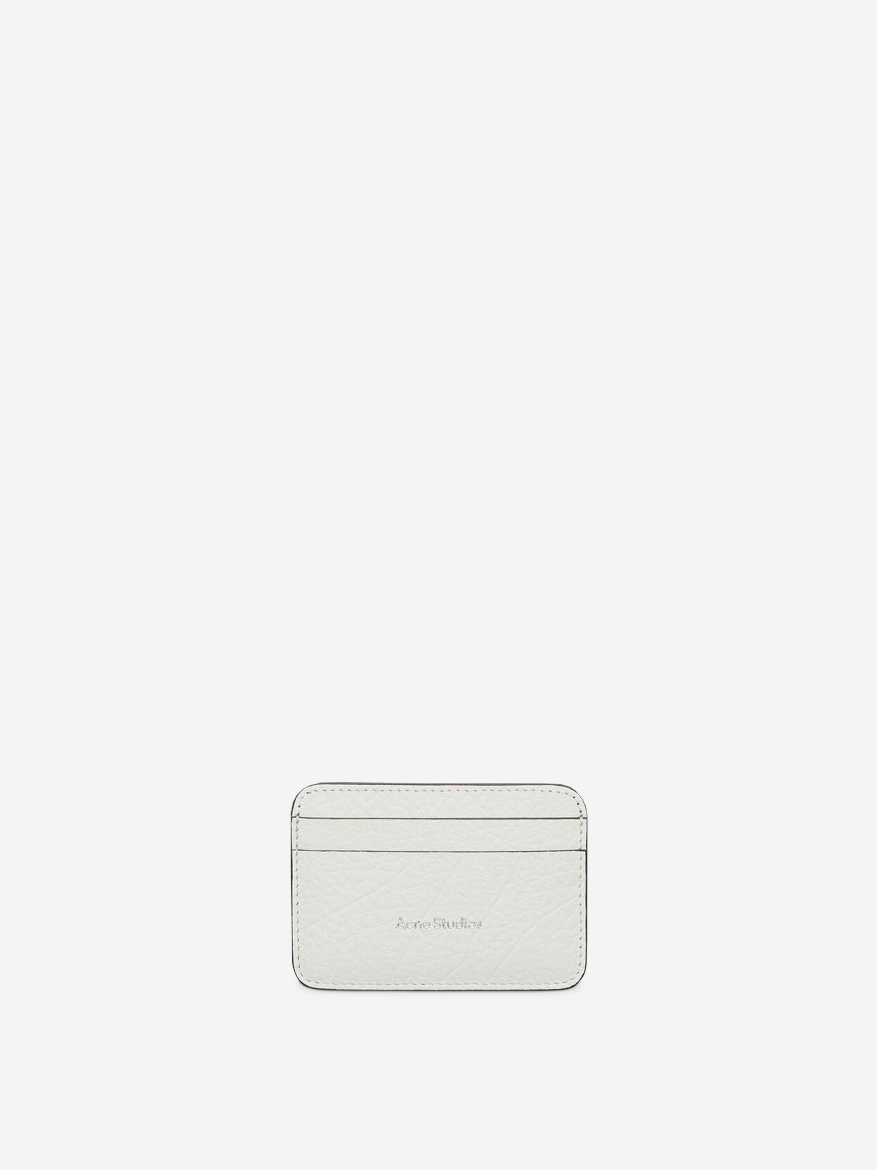 Outlet online Acne Studios Hombre Tarjetero Logo Piel color Blanco sku 691-001358 01 - Foto 1