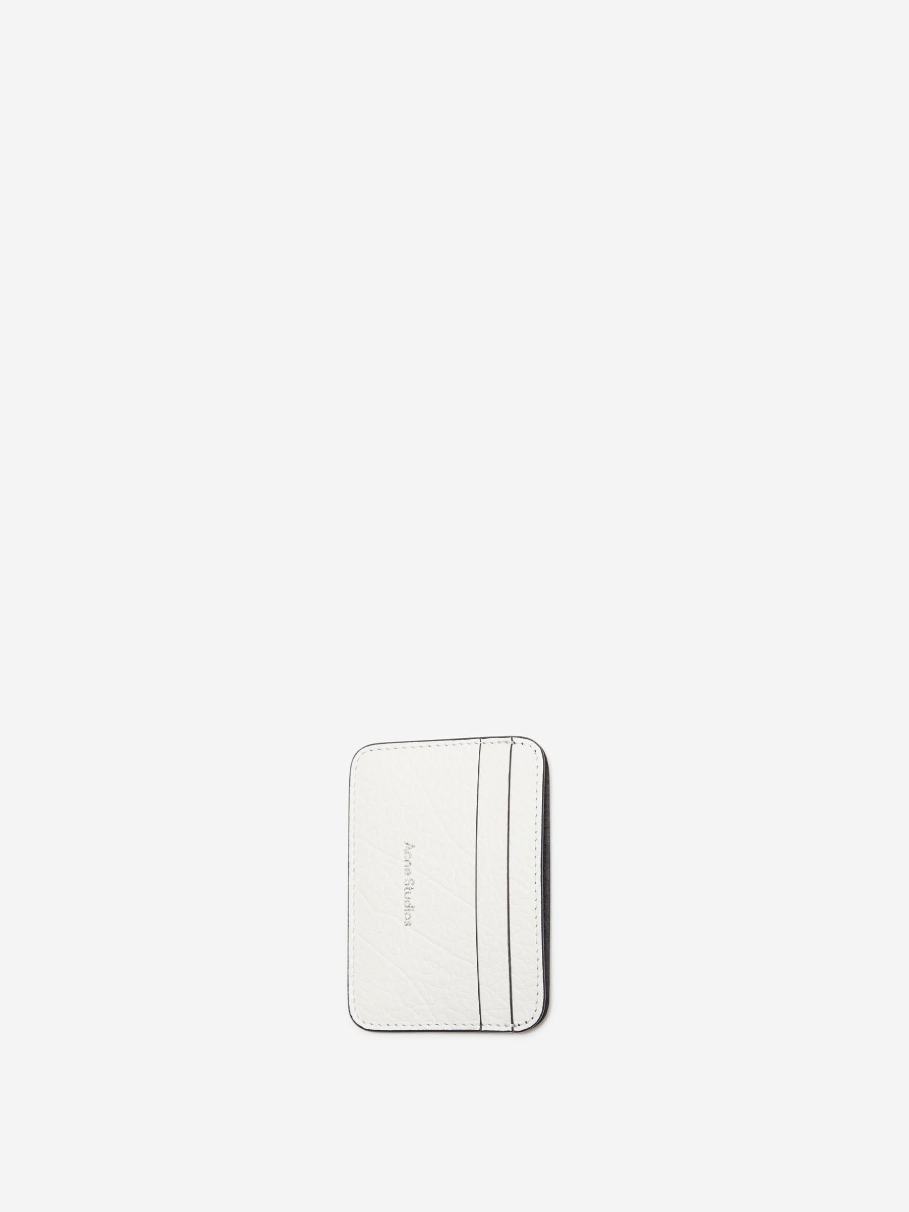 Outlet online Acne Studios Hombre Tarjetero Logo Piel color Blanco sku 691-001358 01 - Foto 4