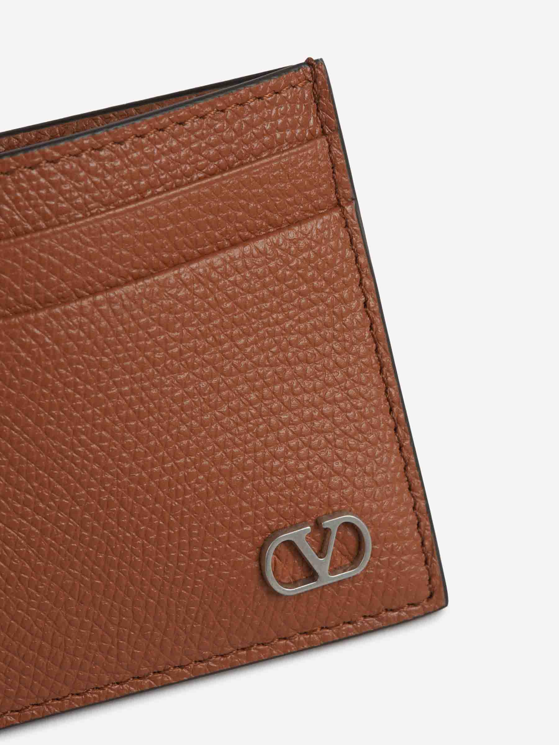 Outlet online Valentino Garavani Hombre Tarjetero VLogo Signature color Camel sku 691-001411 02 - Foto 4