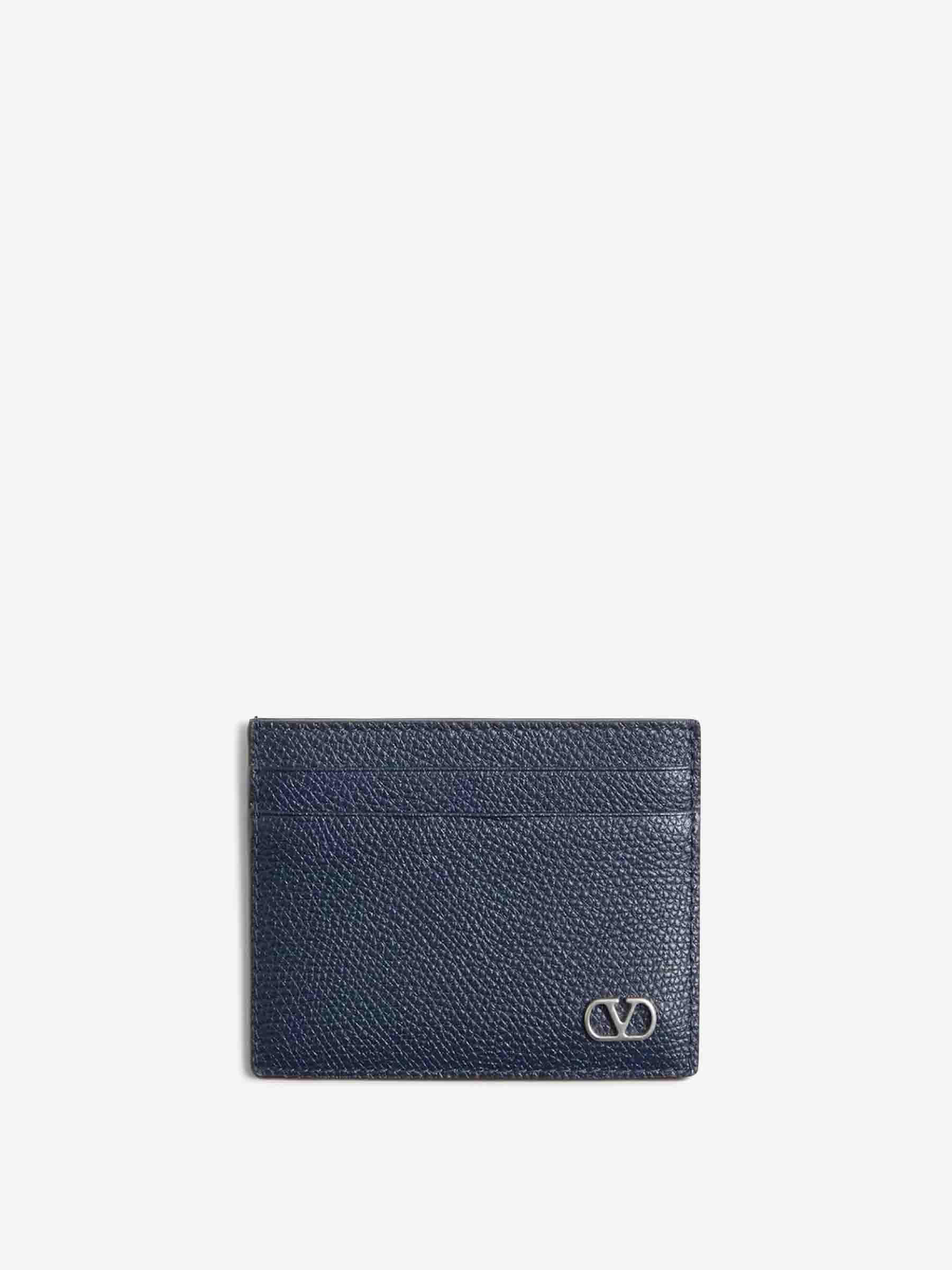 Valentino Garavani Hombre Barcelona Tarjetero Piel color Azul Noche sku 691-001564 01 - Foto 1