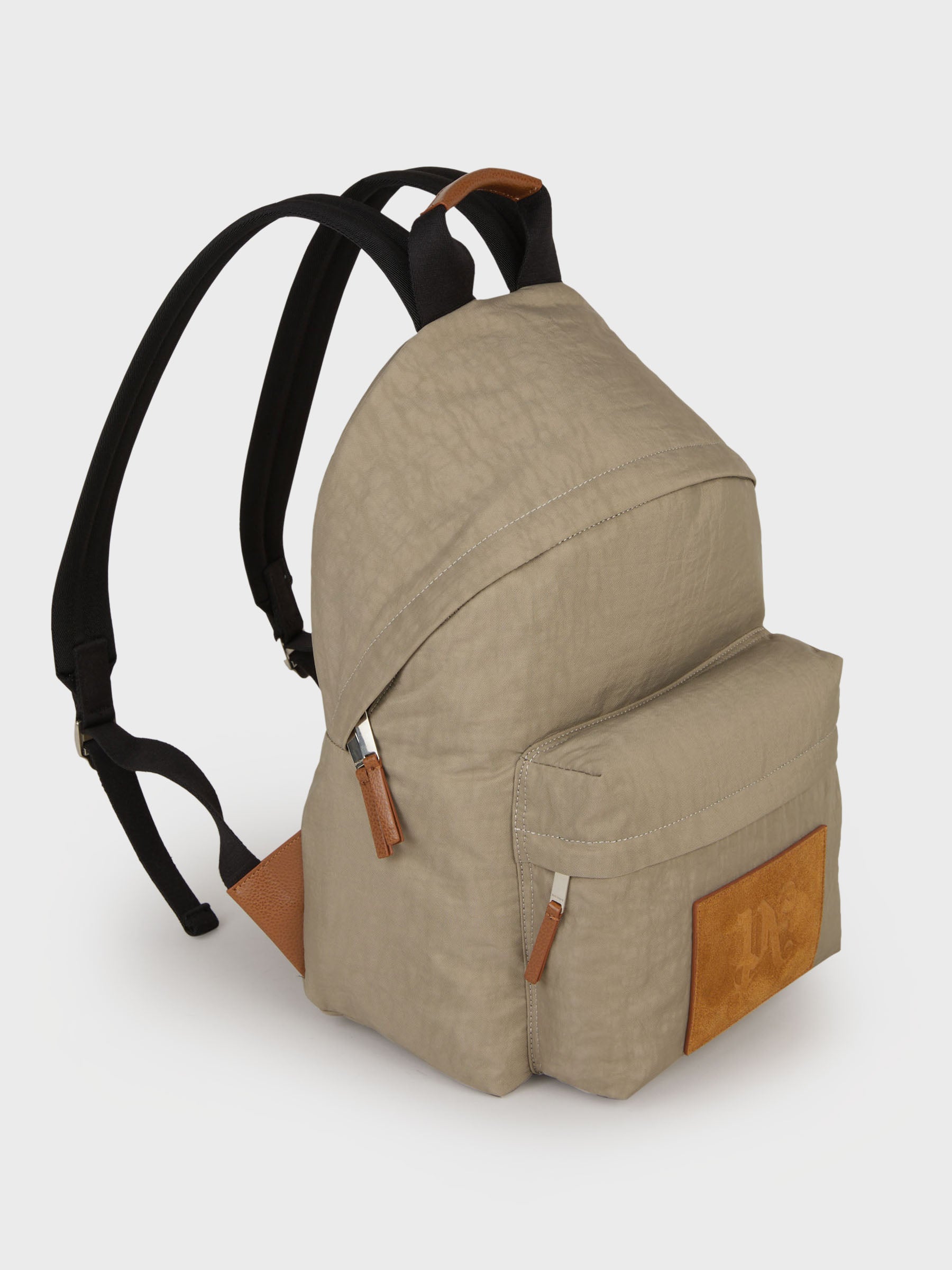 Outlet online Palm Angels Hombre Mochila Parche Logo color Beis sku 692-001661 01 - Foto 2