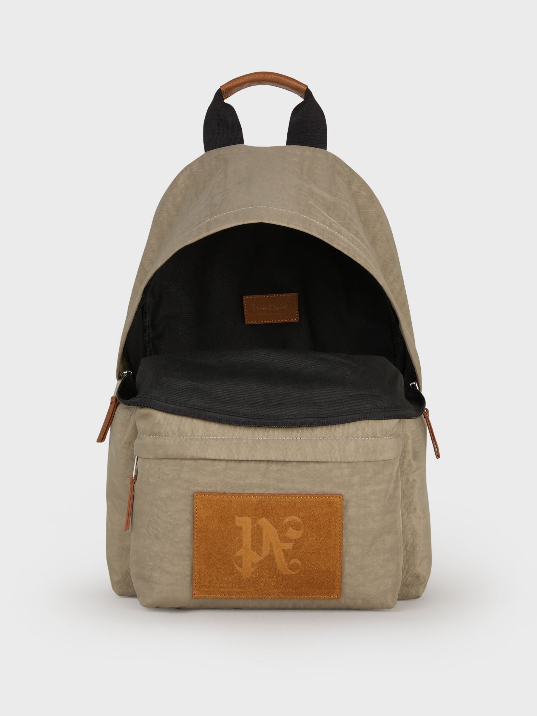 Outlet online Palm Angels Hombre Mochila Parche Logo color Beis sku 692-001661 01 - Foto 4