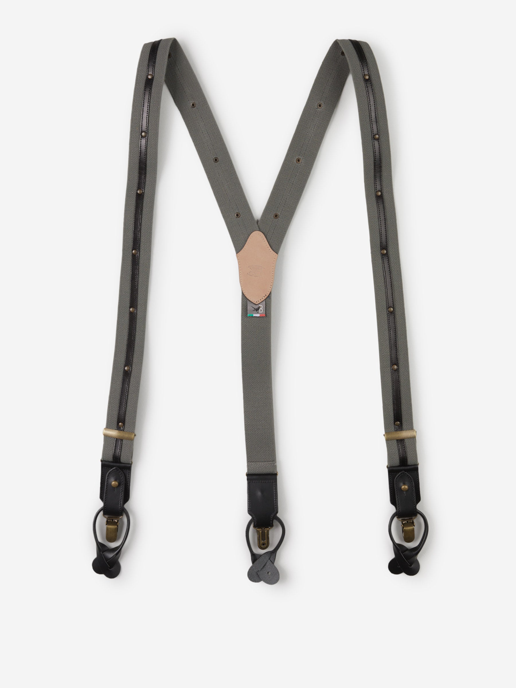 Outlet online Bretelle & Braces Hombre Tirantes Algodón Y Piel color Gris Piedra sku 694-000045 01 - Foto 1