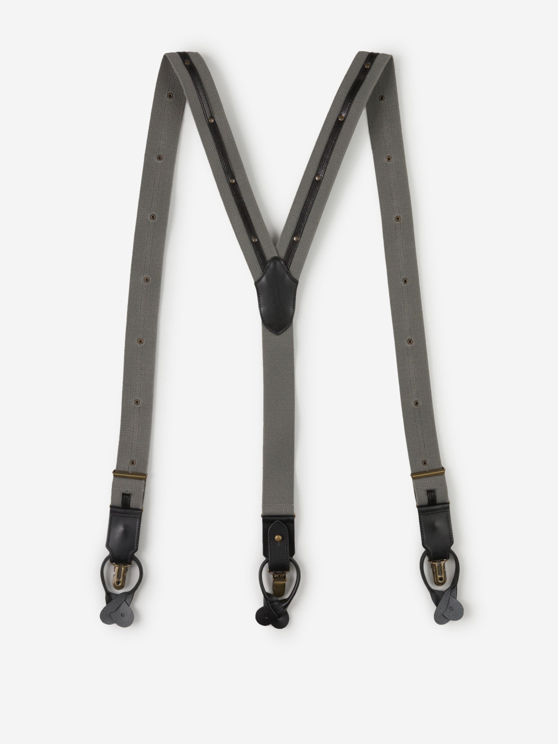 Outlet online Bretelle & Braces Hombre Tirantes Algodón Y Piel color Gris Piedra sku 694-000045 01 - Foto 2