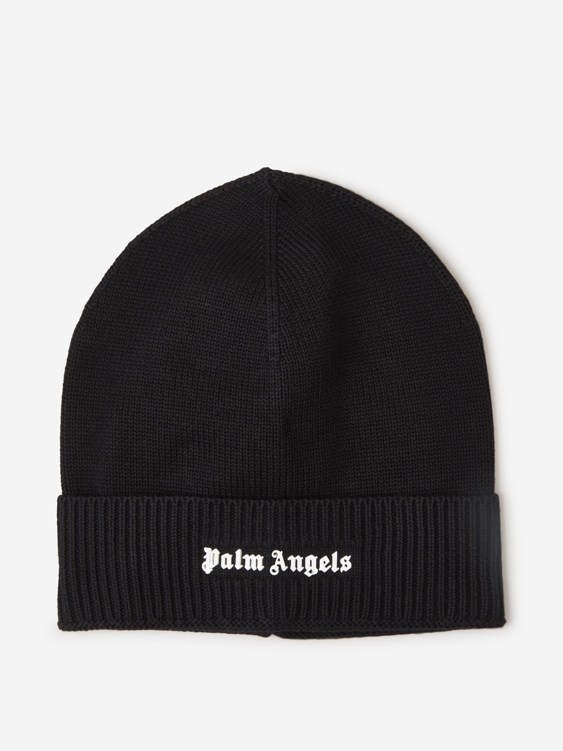 Outlet online Palm Angels Hombre Gorro Logo Punto color Negro sku 695-000964 01 - Foto 1