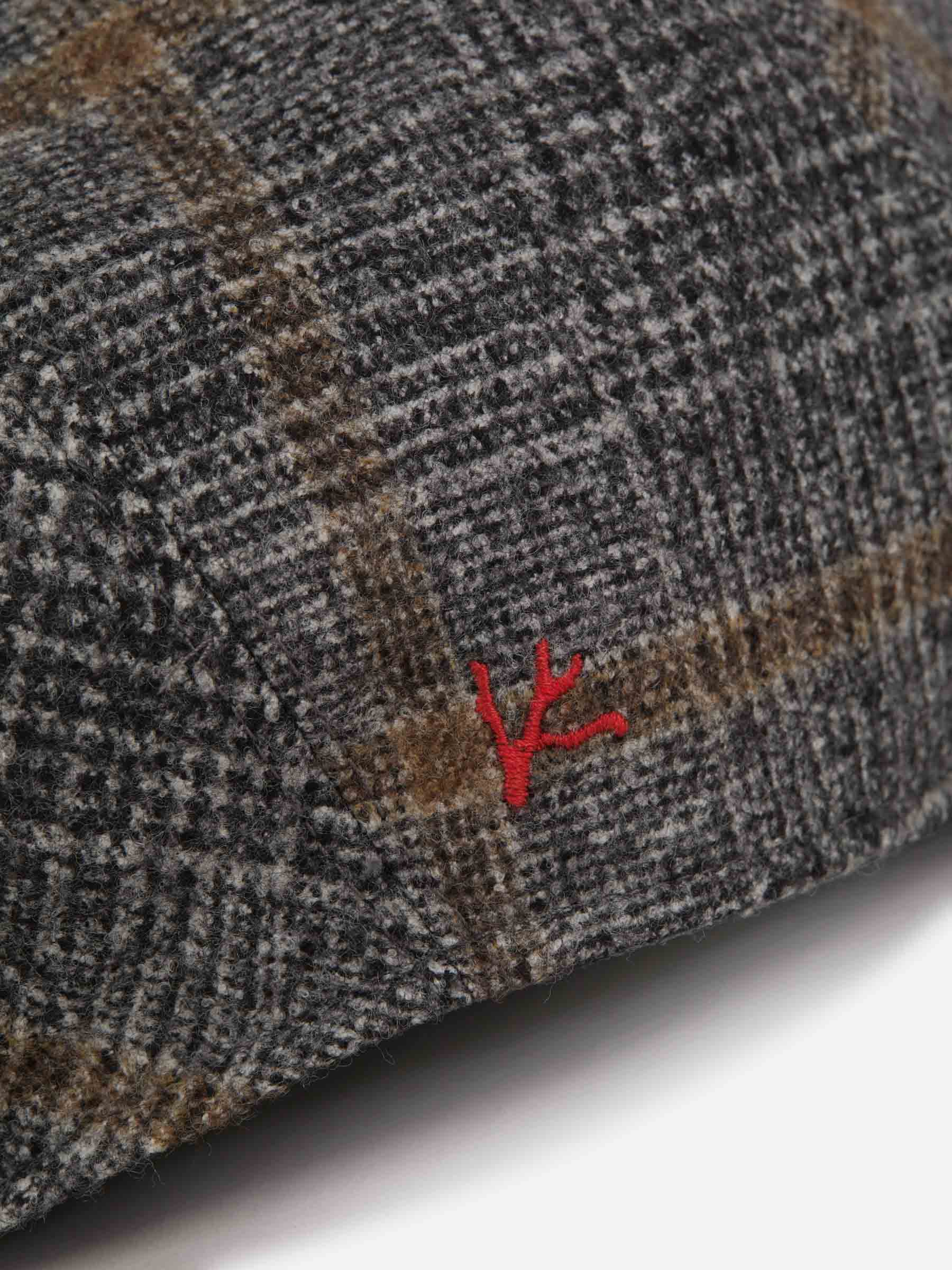 Outlet online Isaia Hombre Boina Motivo Cuadros color Gris Claro sku 695-000997 01 - Foto 5