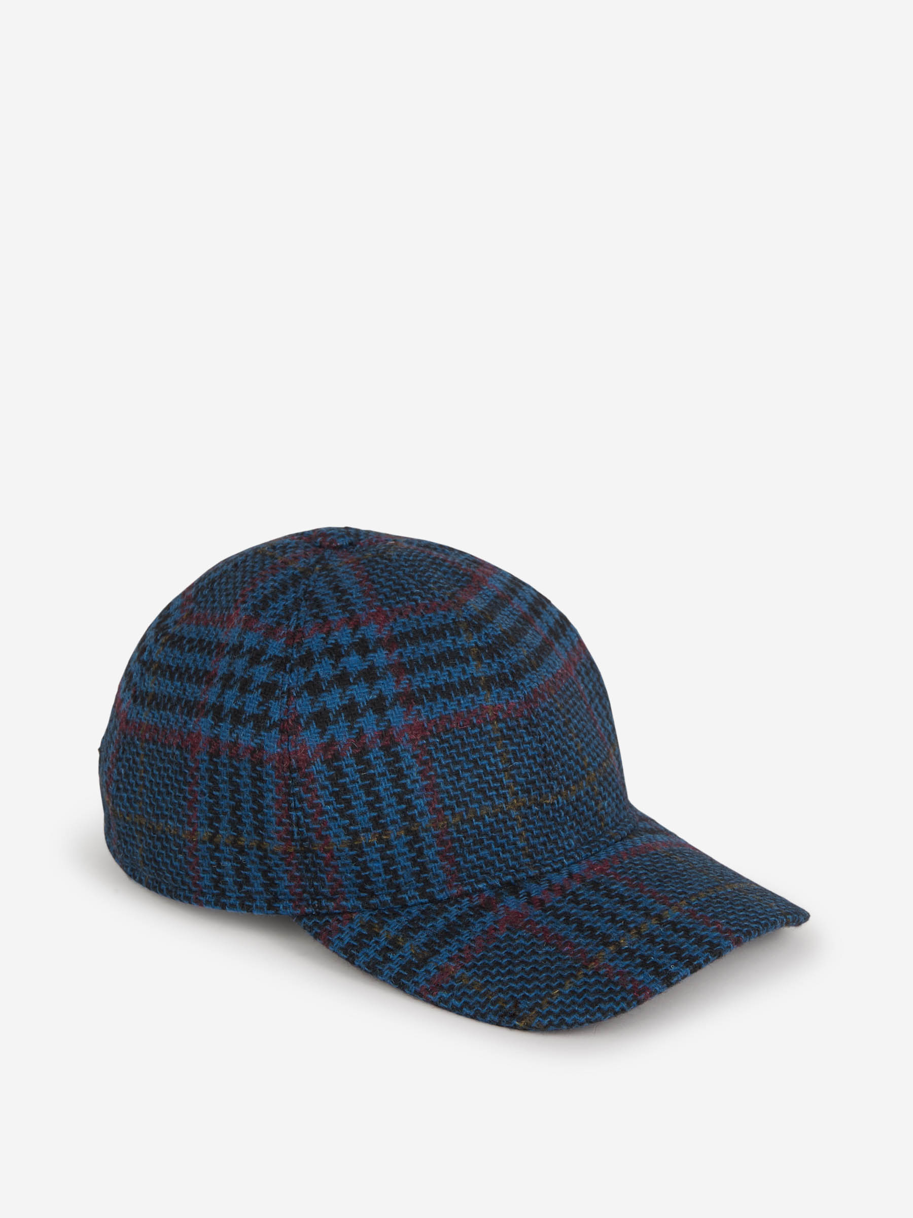 Outlet online Borsalino Hombre Gorra Béisbol Cuadros color Azul Real sku 695-001060 01 - Foto 1