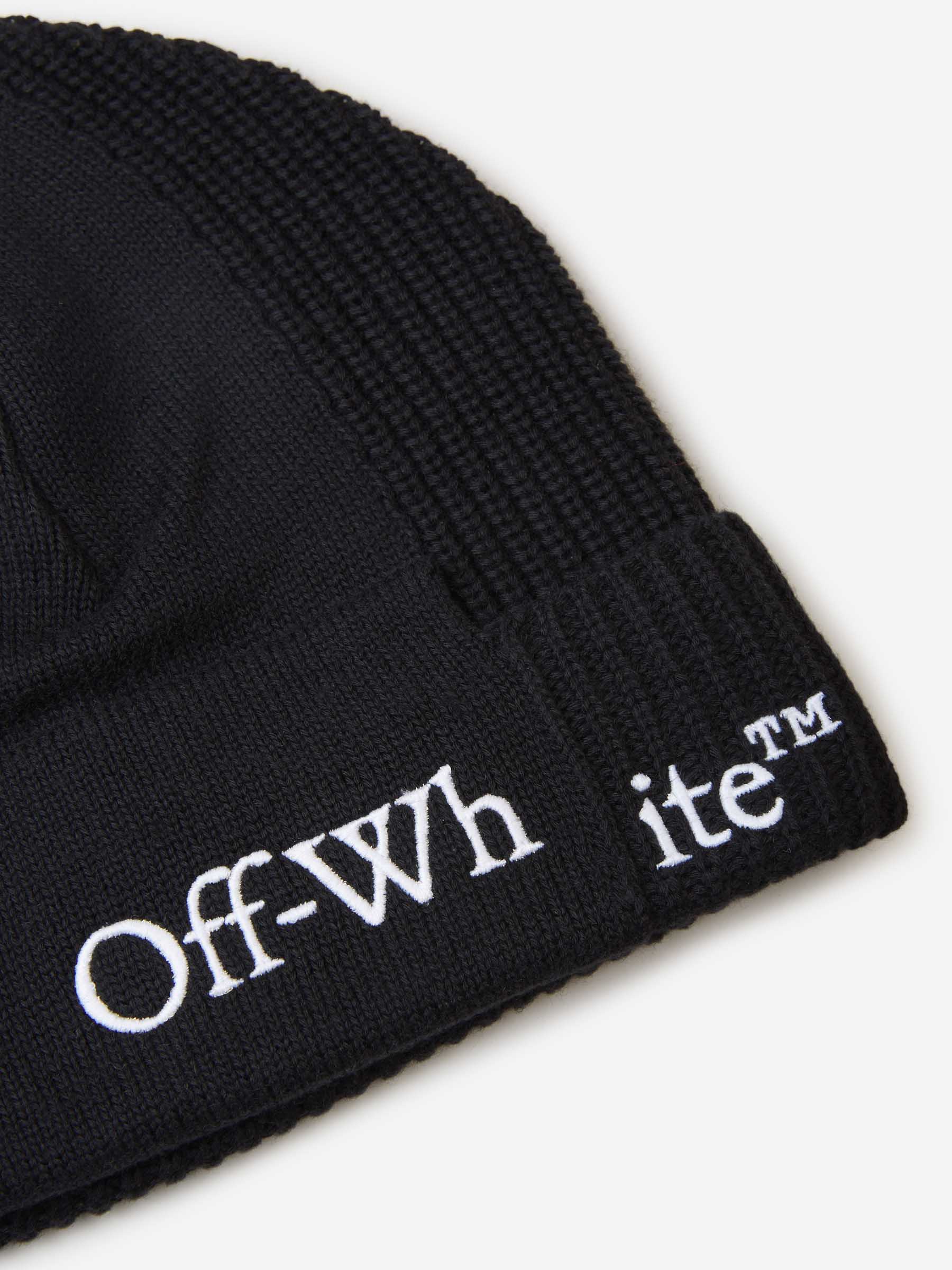 Outlet online Off-White Hombre Gorro Logo Bordado color Negro sku 695-001326 01 - Foto 3