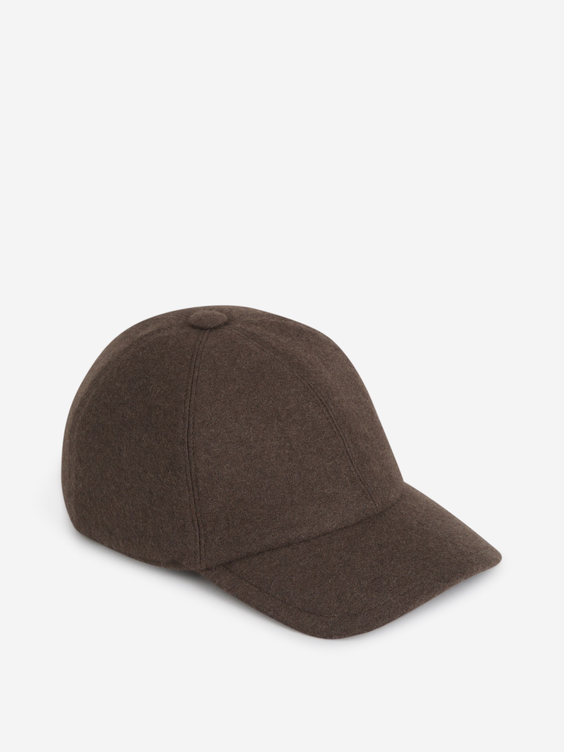 Outlet online Fedeli Hombre Gorra Logo Cachemira color Marron Oscuro sku 695-001656 01 - Foto 1