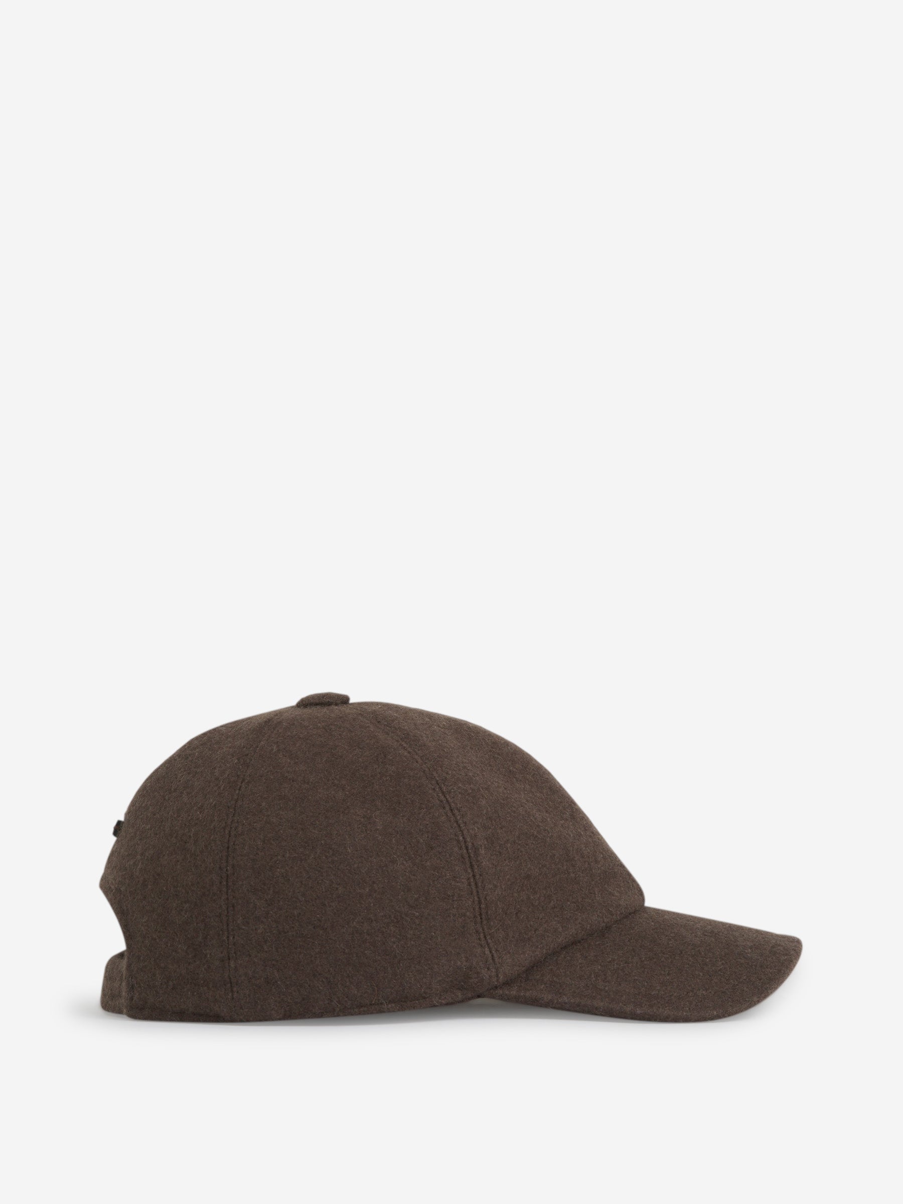 Outlet online Fedeli Hombre Gorra Logo Cachemira color Marron Oscuro sku 695-001656 01 - Foto 2