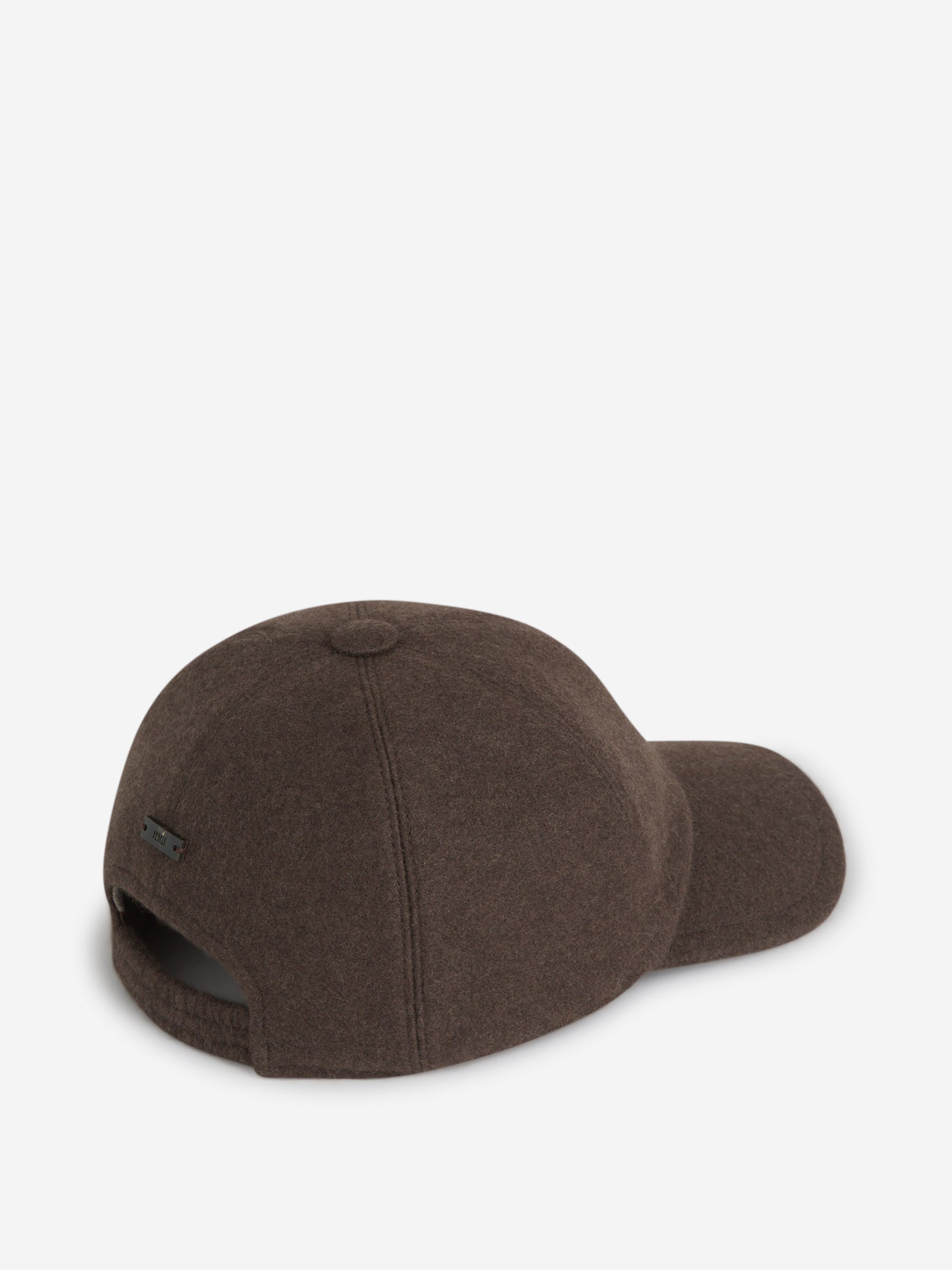 Outlet online Fedeli Hombre Gorra Logo Cachemira color Marron Oscuro sku 695-001656 01 - Foto 3