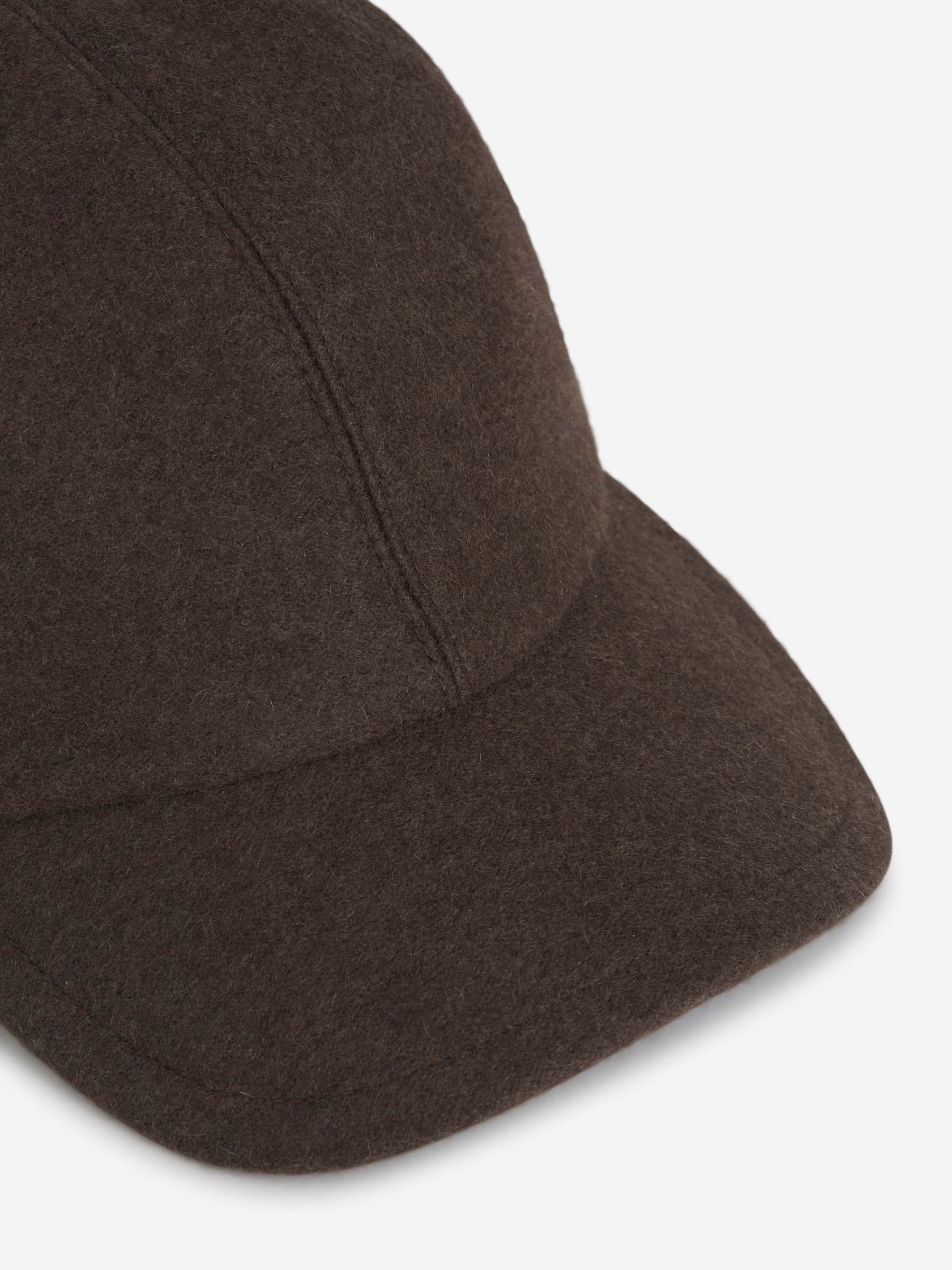 Outlet online Fedeli Hombre Gorra Logo Cachemira color Marron Oscuro sku 695-001656 01 - Foto 5