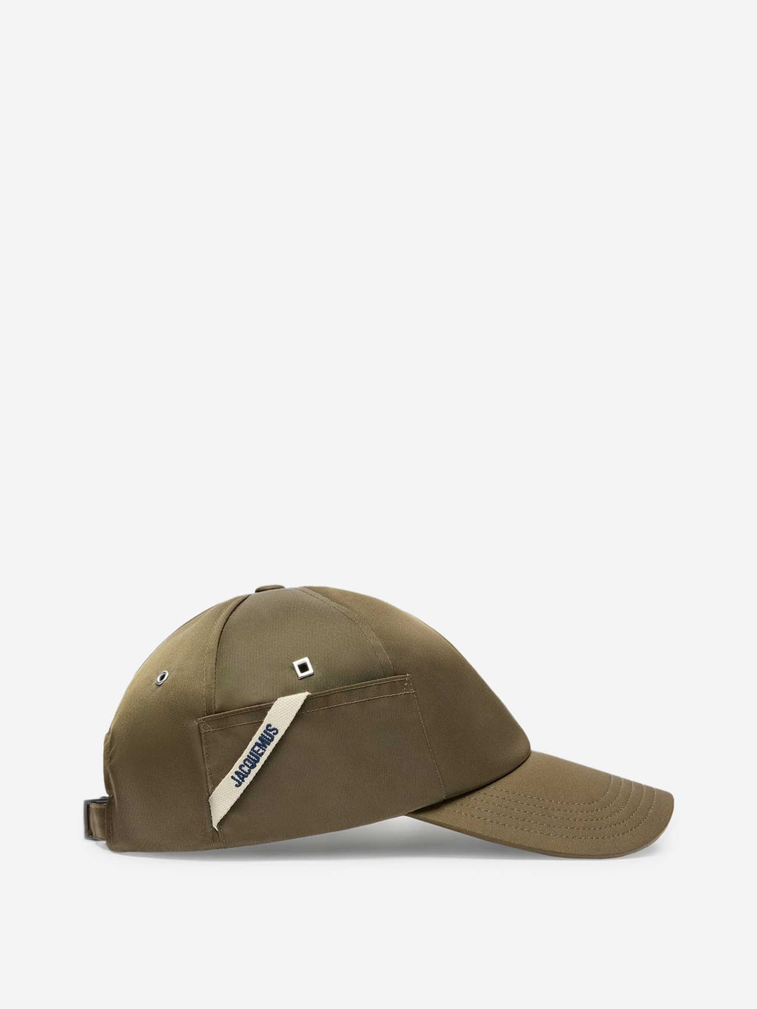 Outlet online Jacquemus Hombre Gorra Ovalie Nailon color Verde Militar sku 695-001734 02 - Foto 1