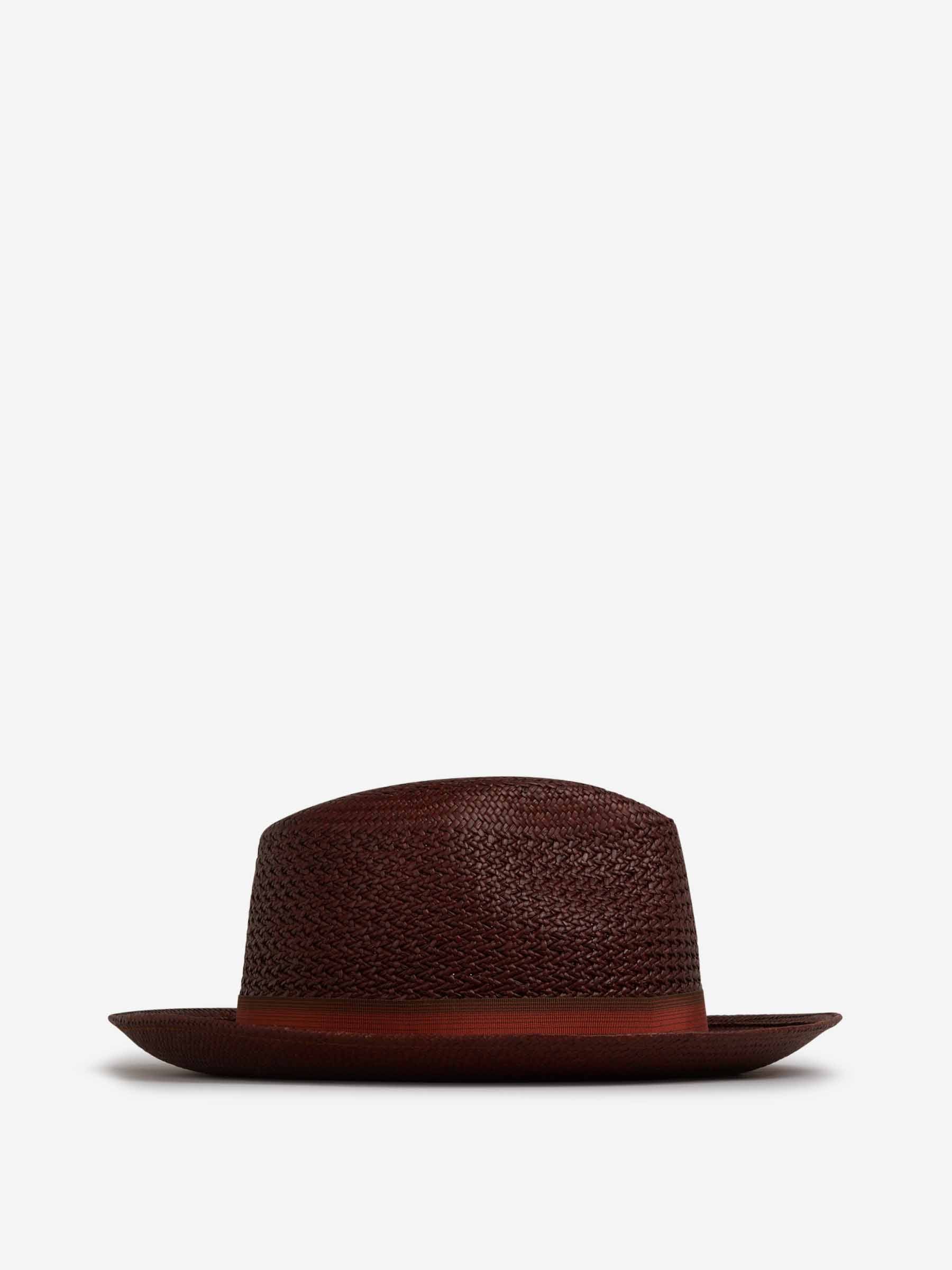 Borsalino Hombre Barcelona Sombrero Federico Panama Fantasia color Marrón Oscuro sku 695-001789 01 - Foto 1