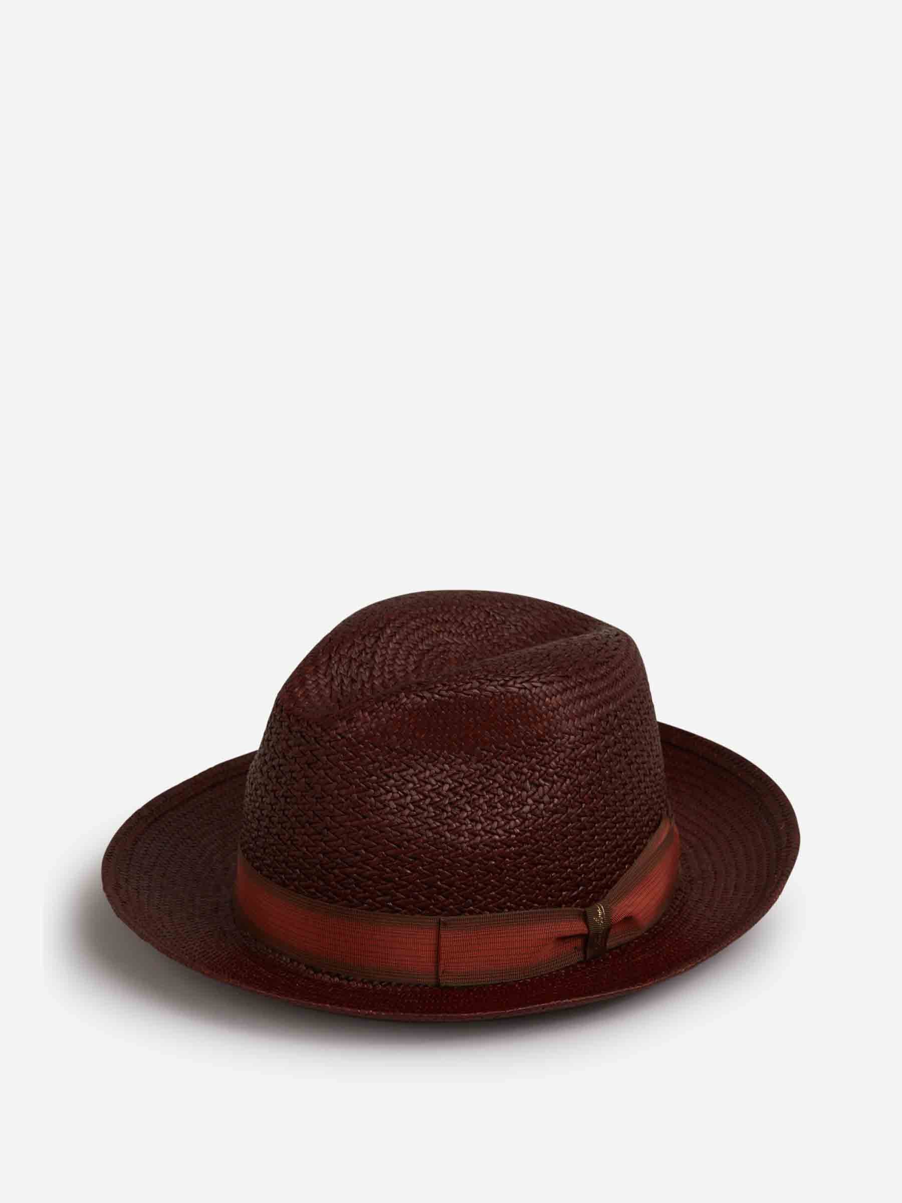 Borsalino Hombre Barcelona Sombrero Federico Panama Fantasia color Marrón Oscuro sku 695-001789 01 - Foto 2