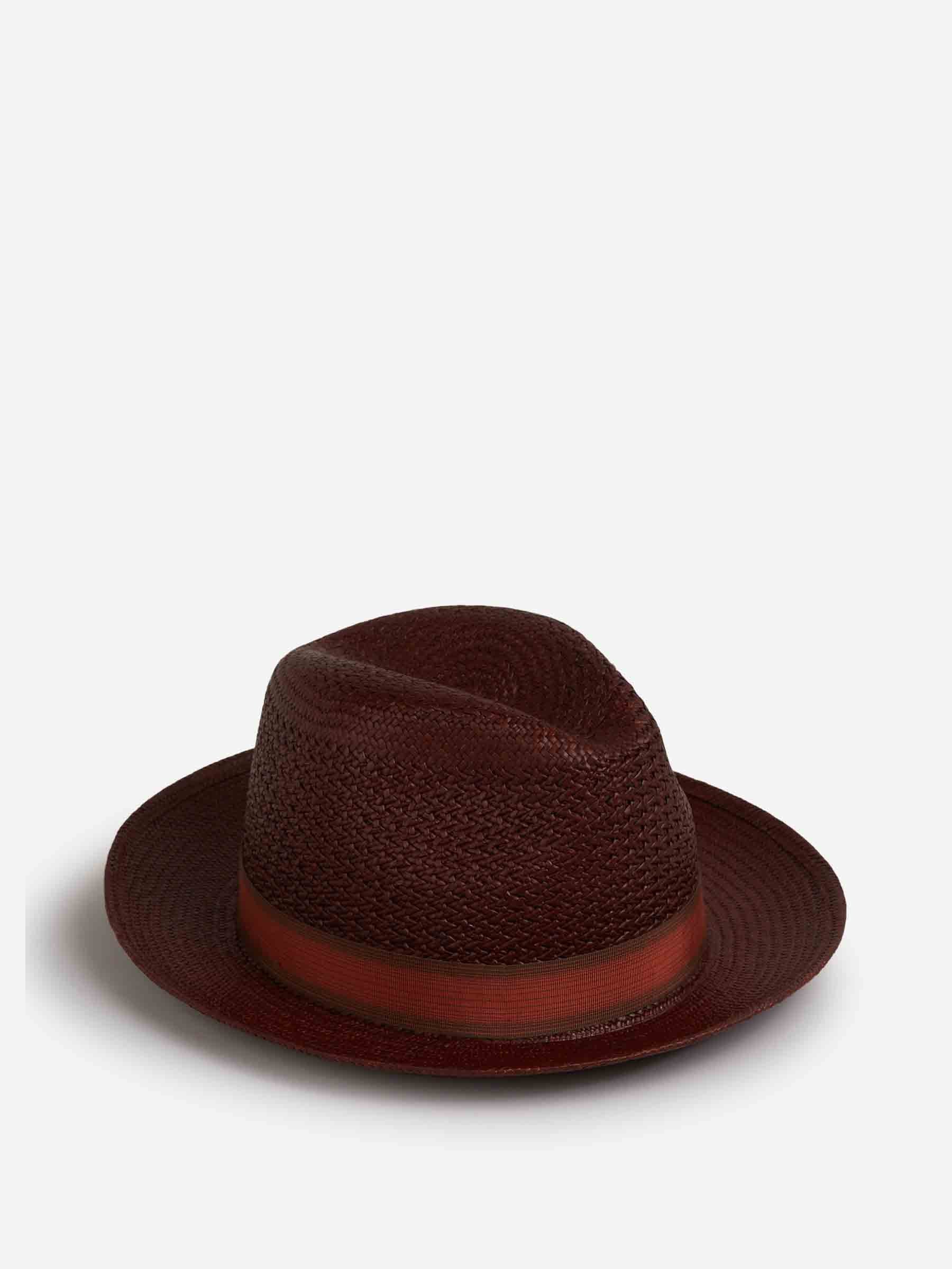Borsalino Hombre Barcelona Sombrero Federico Panama Fantasia color Marrón Oscuro sku 695-001789 01 - Foto 3