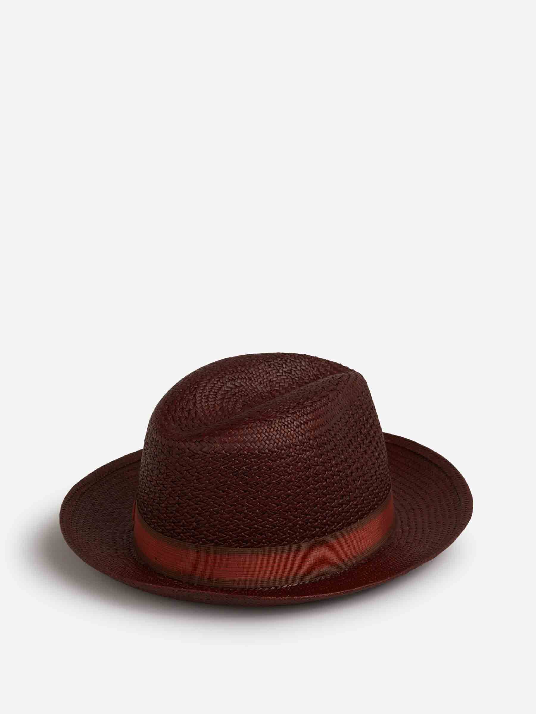 Borsalino Hombre Barcelona Sombrero Federico Panama Fantasia color Marrón Oscuro sku 695-001789 01 - Foto 4
