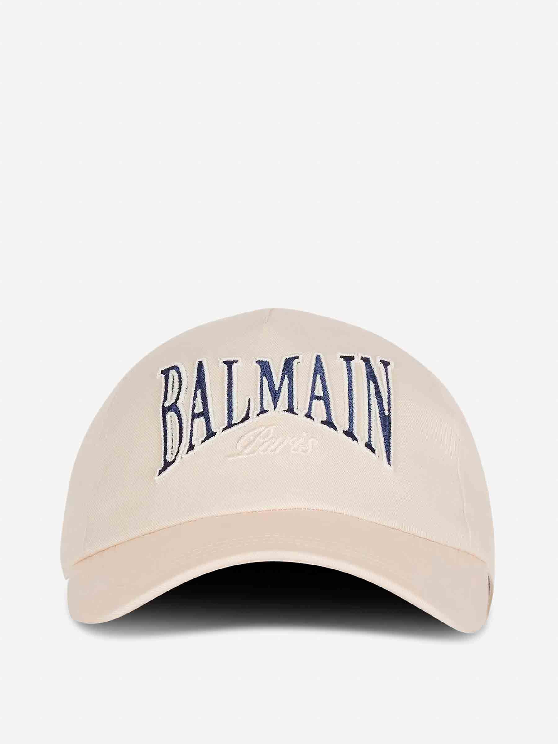 Outlet online Balmain Hombre Gorra College Algodón color Marfil sku 695-001830 01 - Foto 2