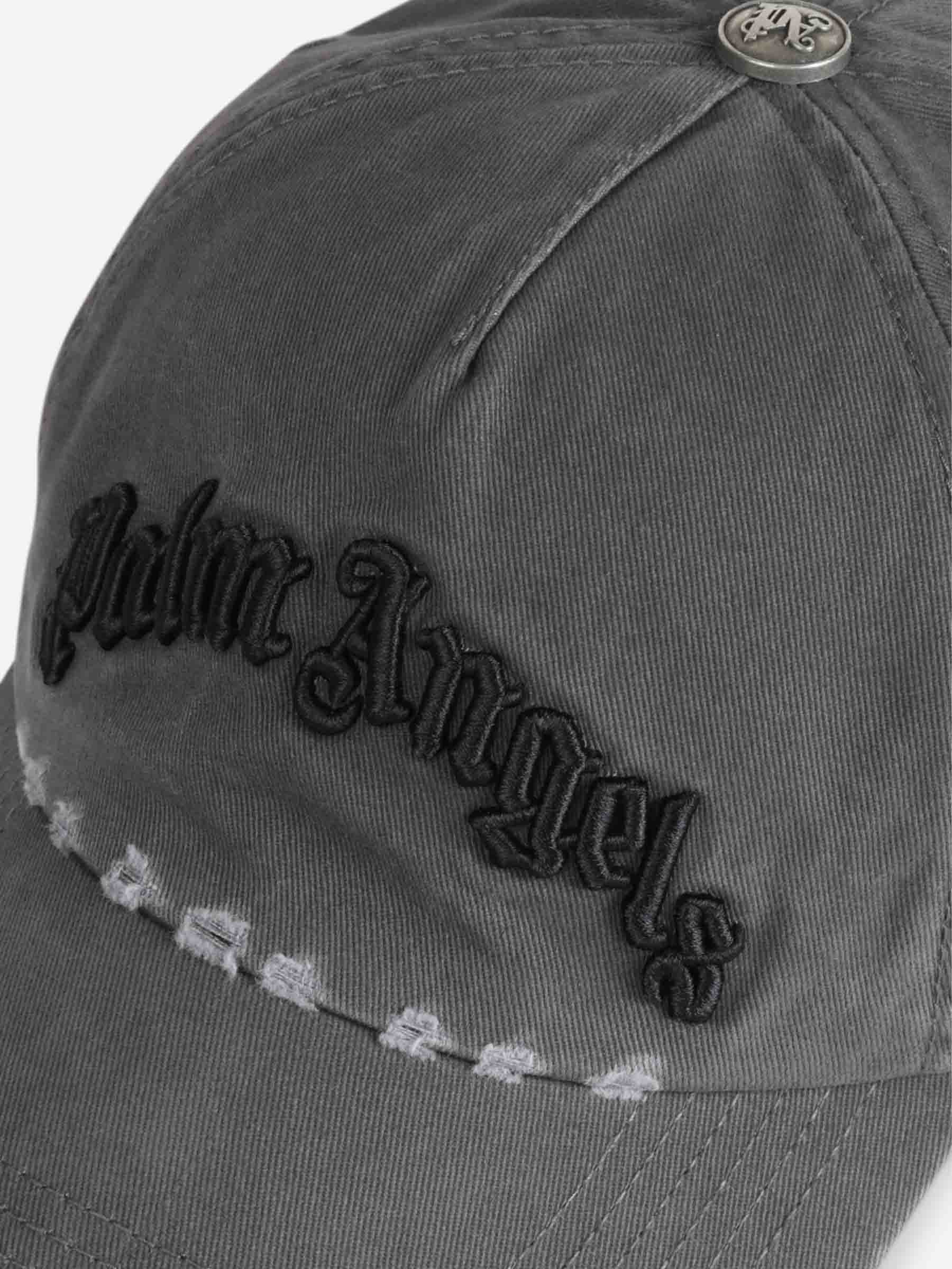 Outlet online Palm Angels Hombre Gorro Bordado color Gris Antracita sku 695-001864 01 - Foto 4