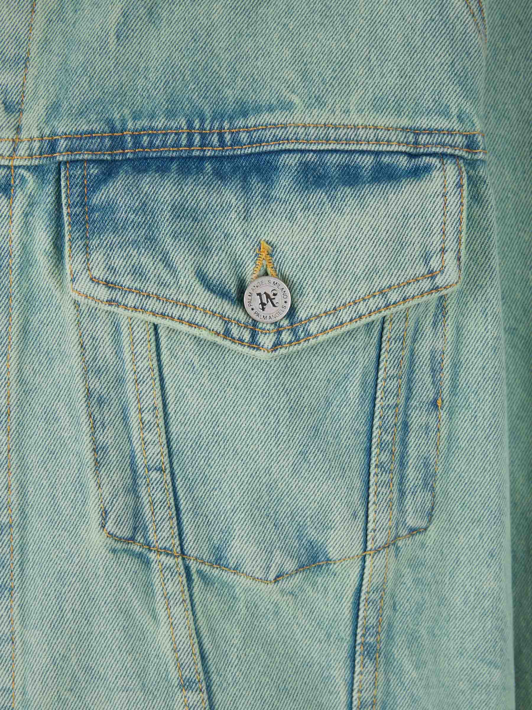 Outlet online Palm Angels Hombre Cazadora Denim Logo color Azul Denim sku 512-002191 01 - Foto 4