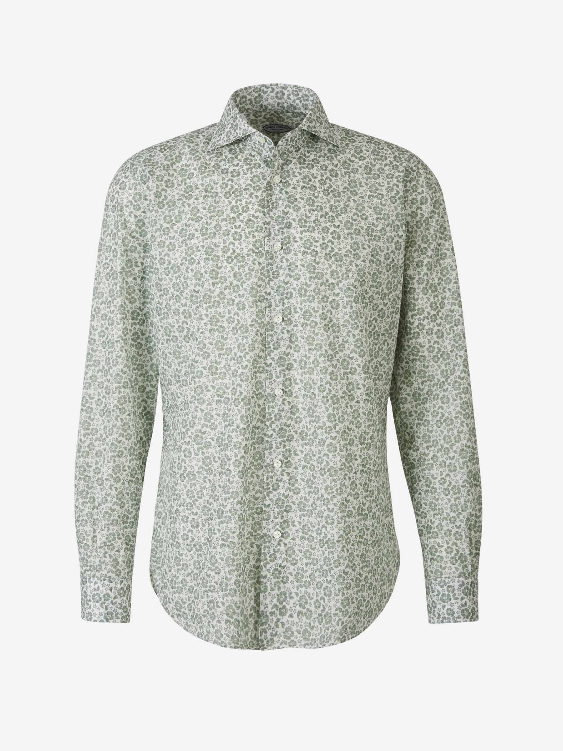 Outlet online Vincenzo di Ruggiero Hombre Camisa Motivo Floral color Verde Menta sku 531-006153 01 - Foto 1