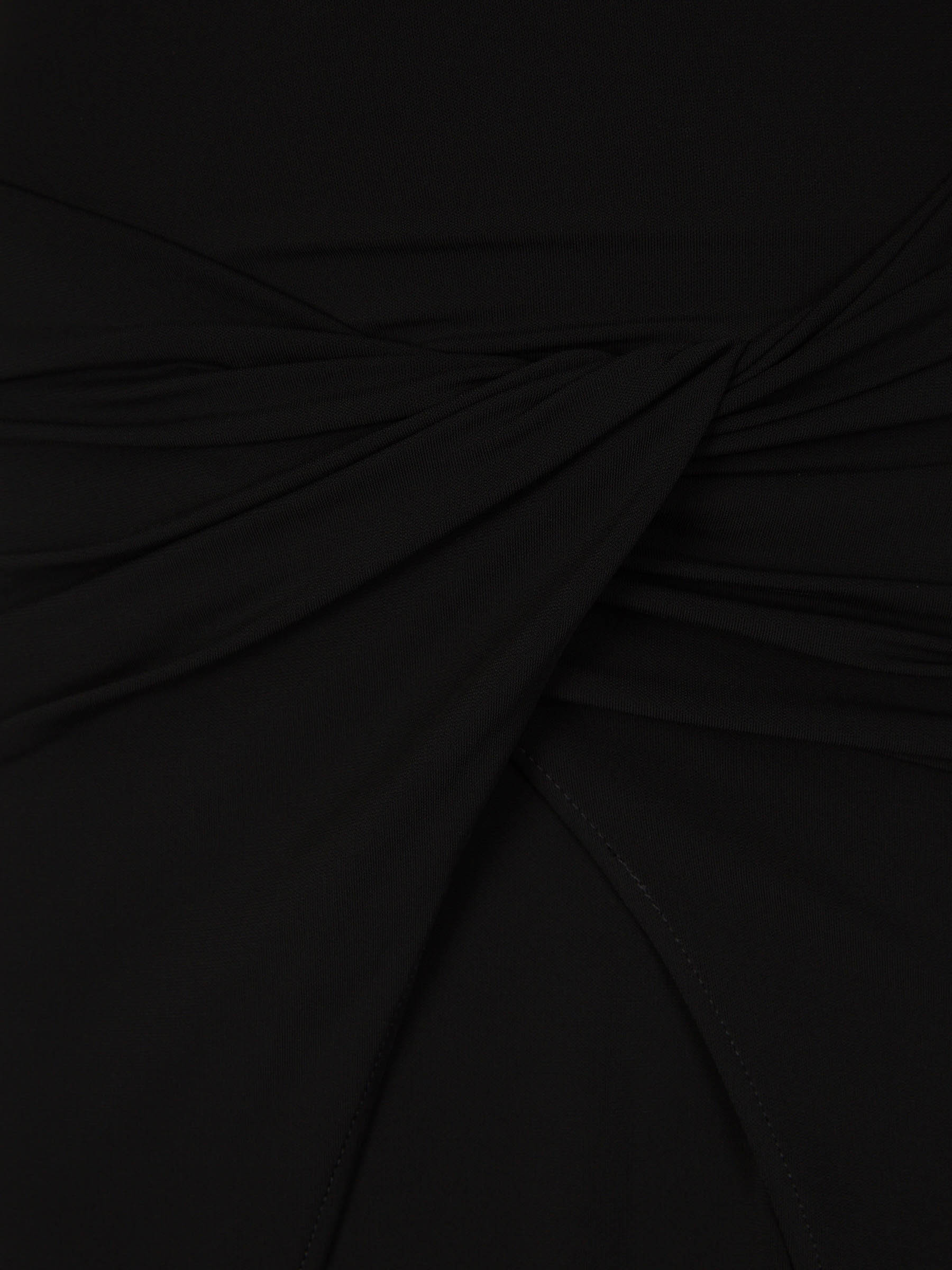 Outlet online Off-White Mujer Vestido Midi Twist color Negro sku 721-000168 01 - Foto 5
