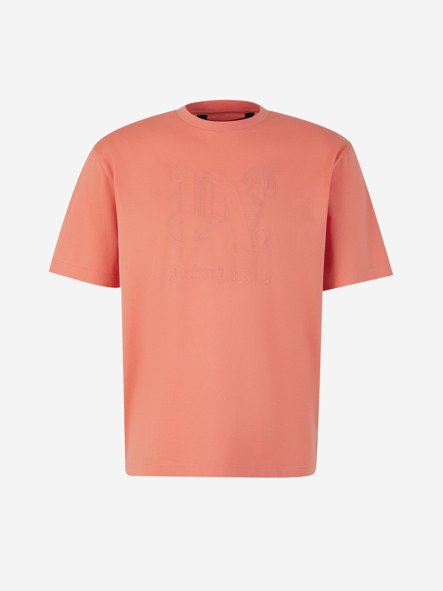 Outlet online Palm Angels Hombre Camiseta Monograma Statement color Salmón sku 553-003596 01 - Foto 1