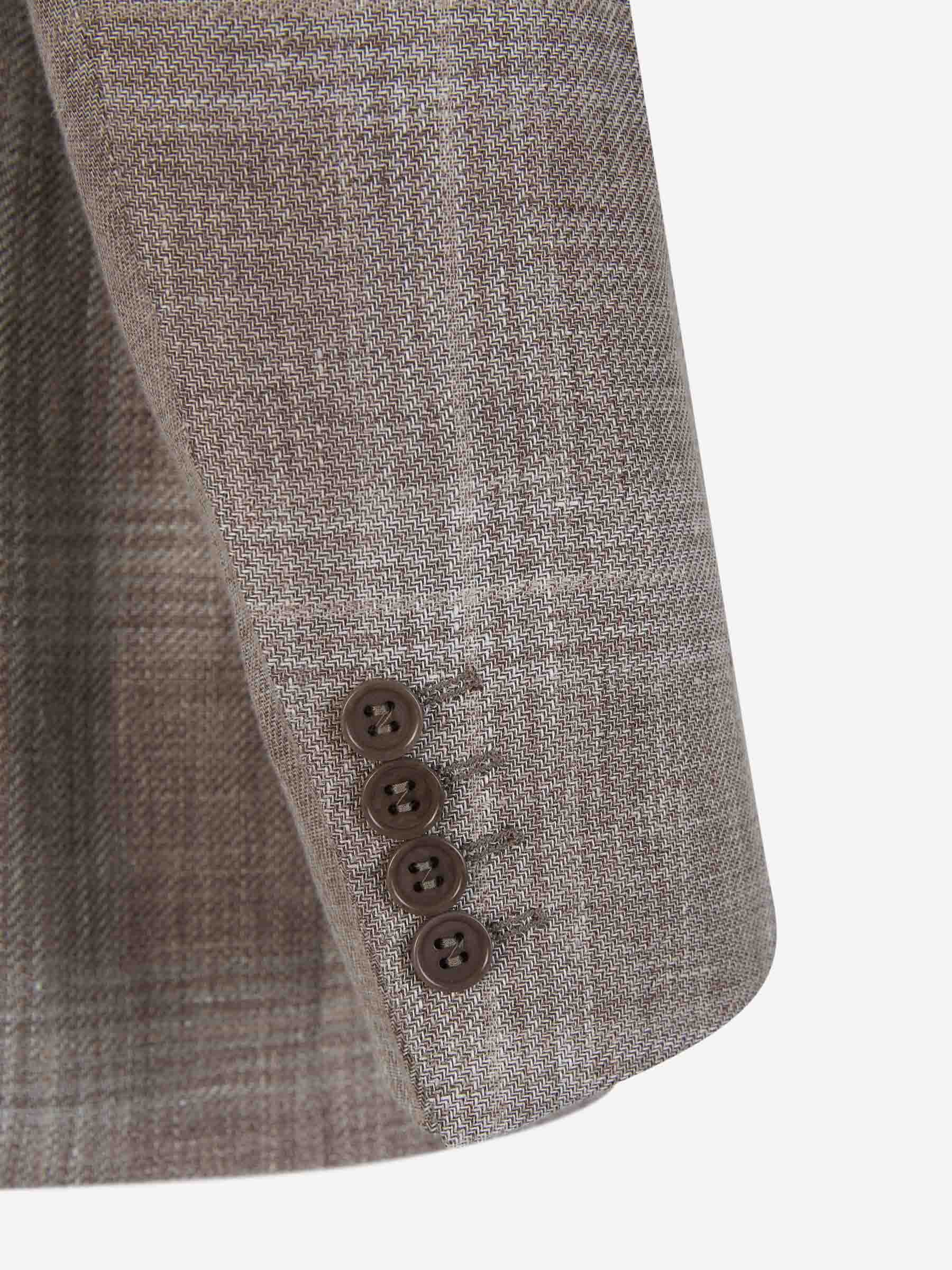 Outlet online Canali Hombre Americana Motivo Cuadros color Topo sku 302-003459 01 - Foto 5