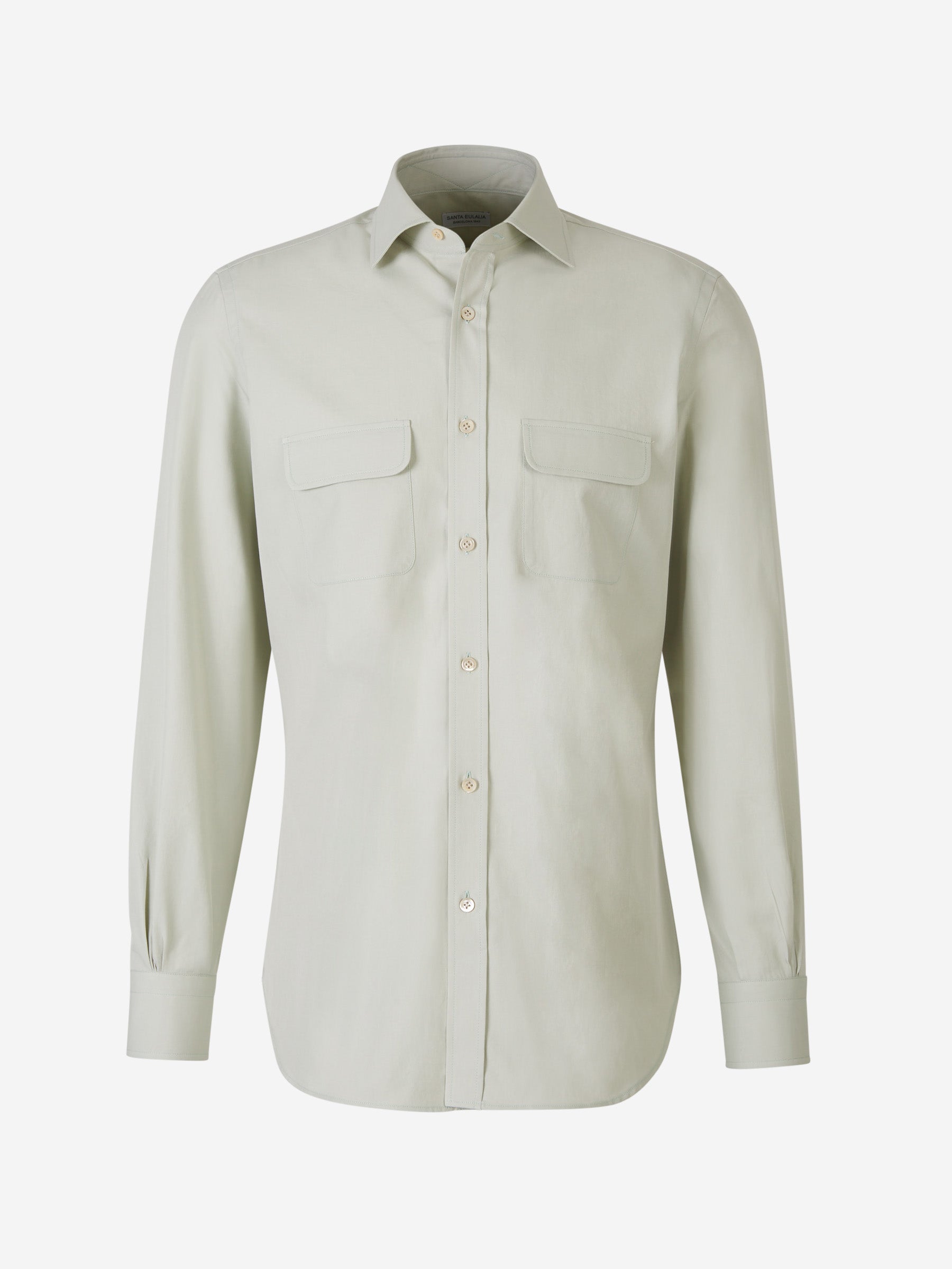 Outlet online Santa Eulalia Hombre Camisa Bolsillos Algodón color Verde Menta sku 531-006238 01 - Foto 1