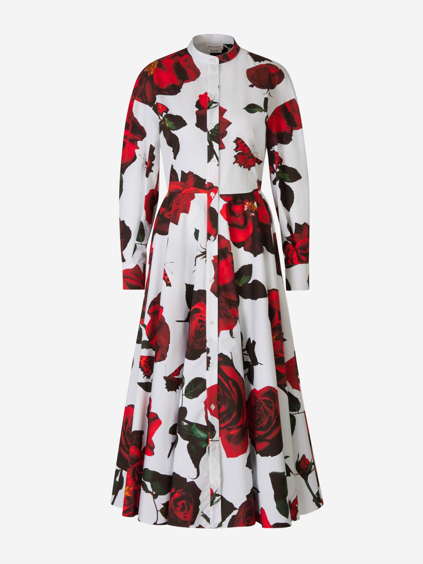 Outlet online McQueen Mujer Vestido Midi Motivo Tudor Rose color Floral sku 721-000252 01 - Foto 1