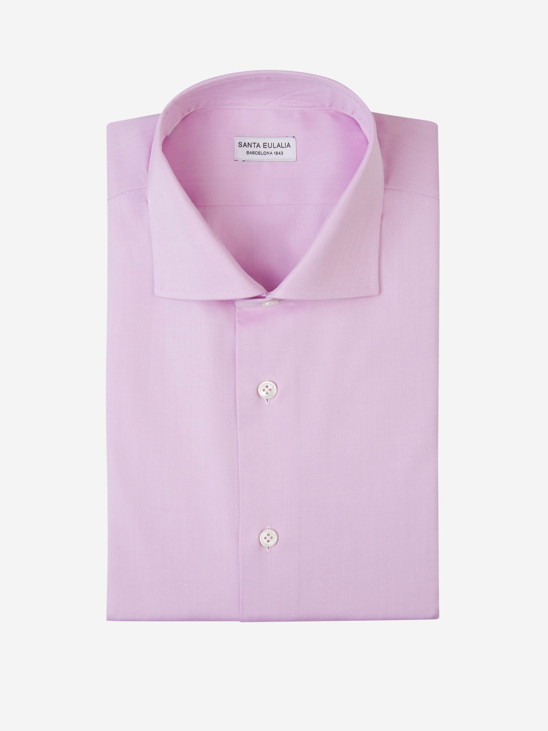 Outlet online Santa Eulalia Hombre Camisa Texturizada Algodón color Rosa Palo sku 401-003093 01 - Foto 1
