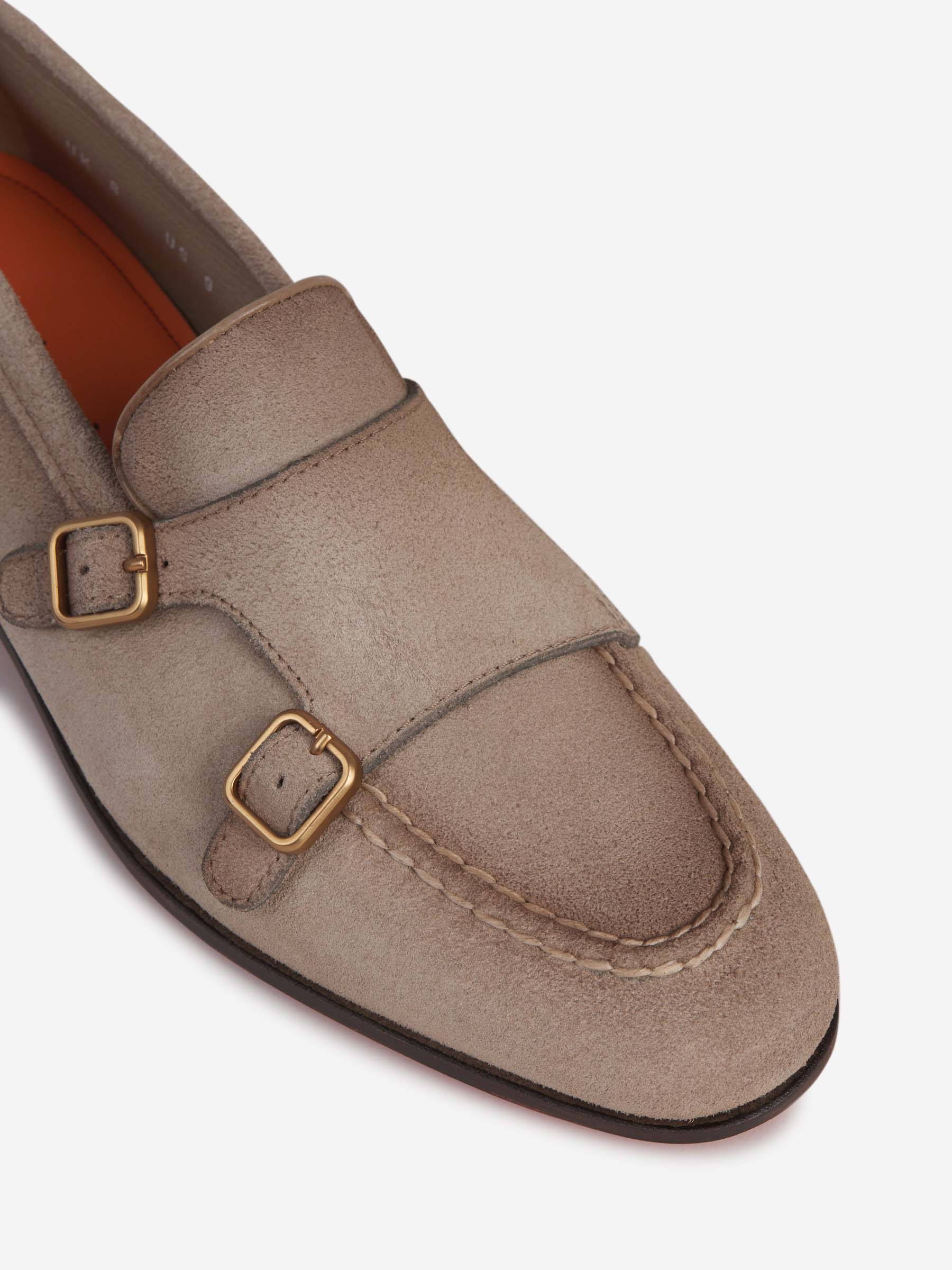 Outlet online Santoni Hombre Mocasines Piel Ante color Topo sku 611-004407 01 - Foto 5