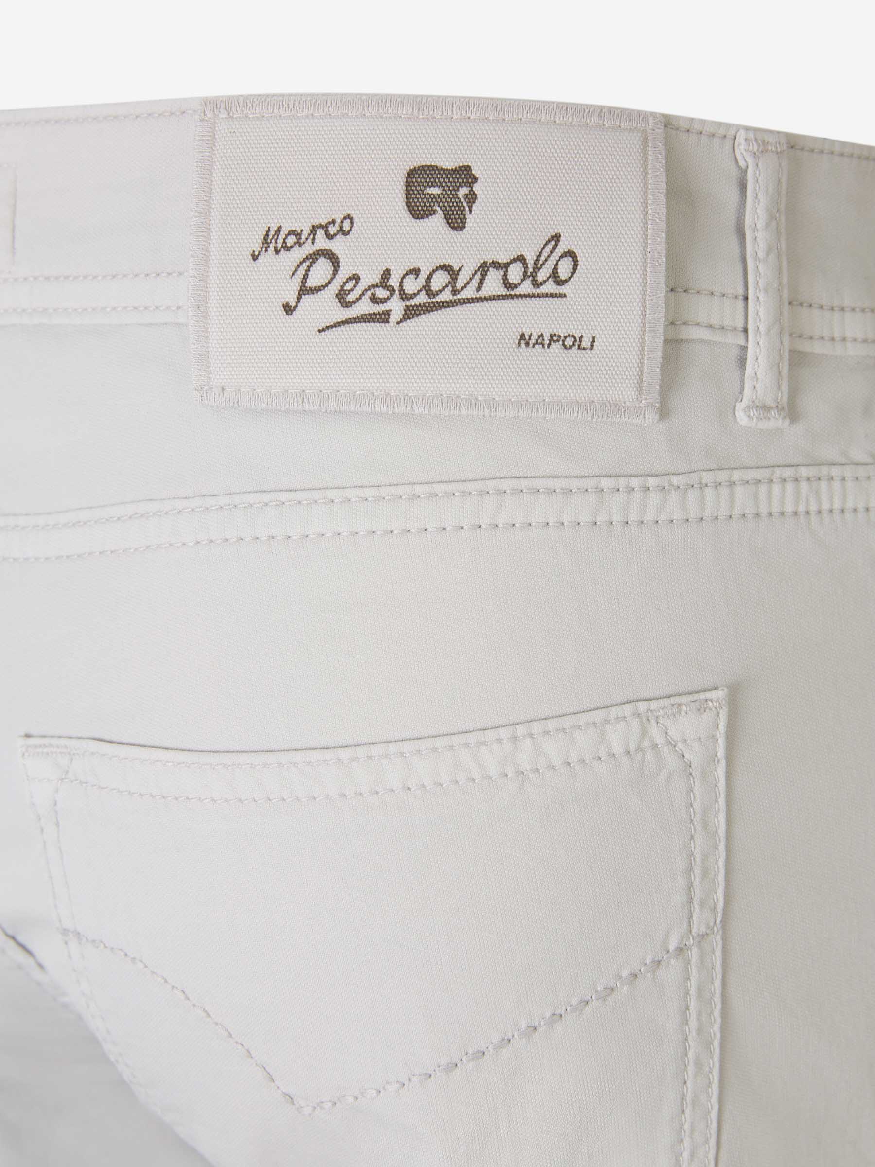 Outlet online Marco Pescarolo Hombre Pantalones 5 Bolsillos color Gris Claro sku 522-002570 01 - Foto 4