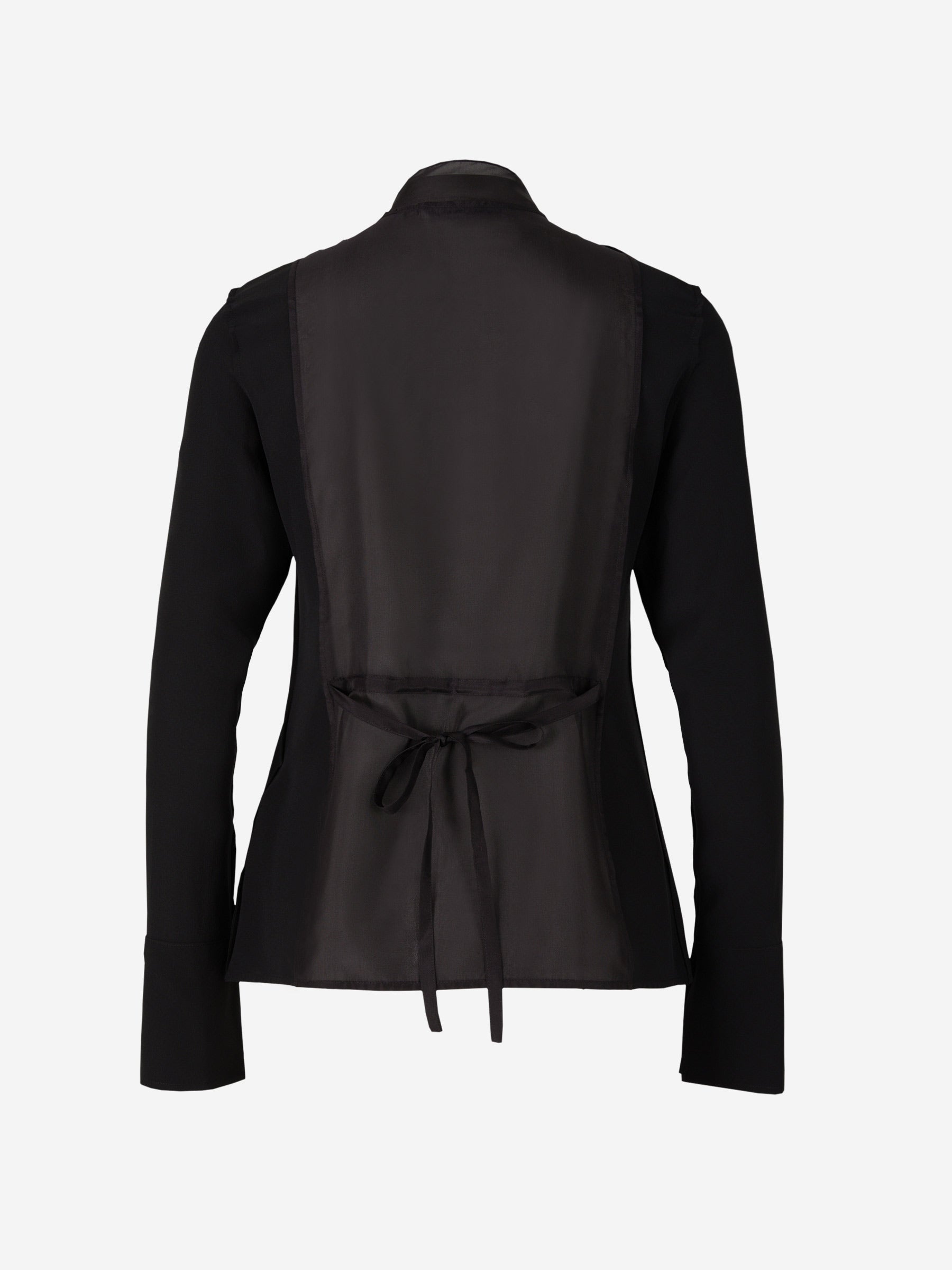 Outlet online Victoria Beckham Mujer Blusa Lazo Seda color Negro sku 701-001825 00 - Foto 2