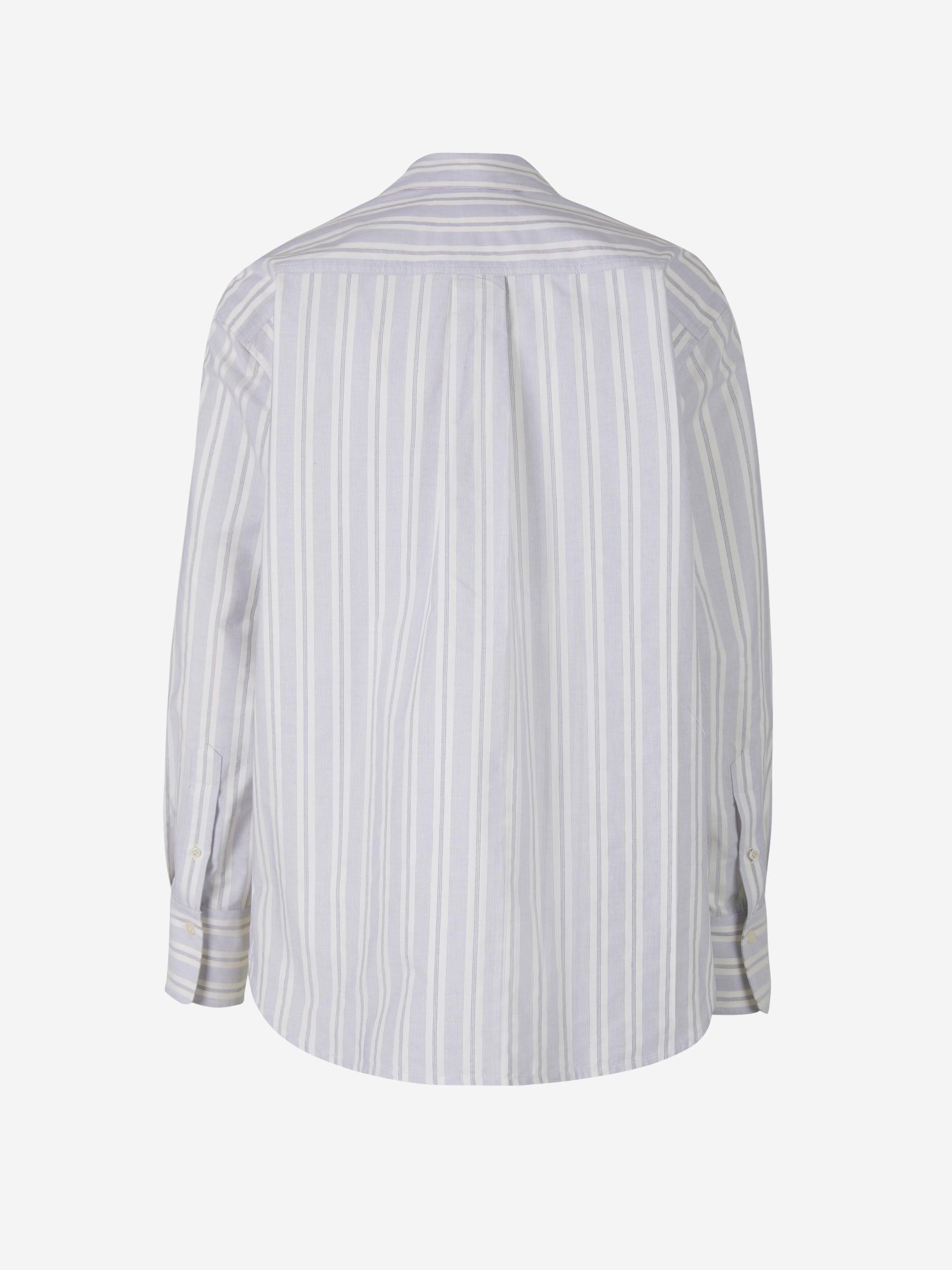 Victoria Beckham Camisa Oversized Rayas color Crema sku 701-001829 00 - Foto 2