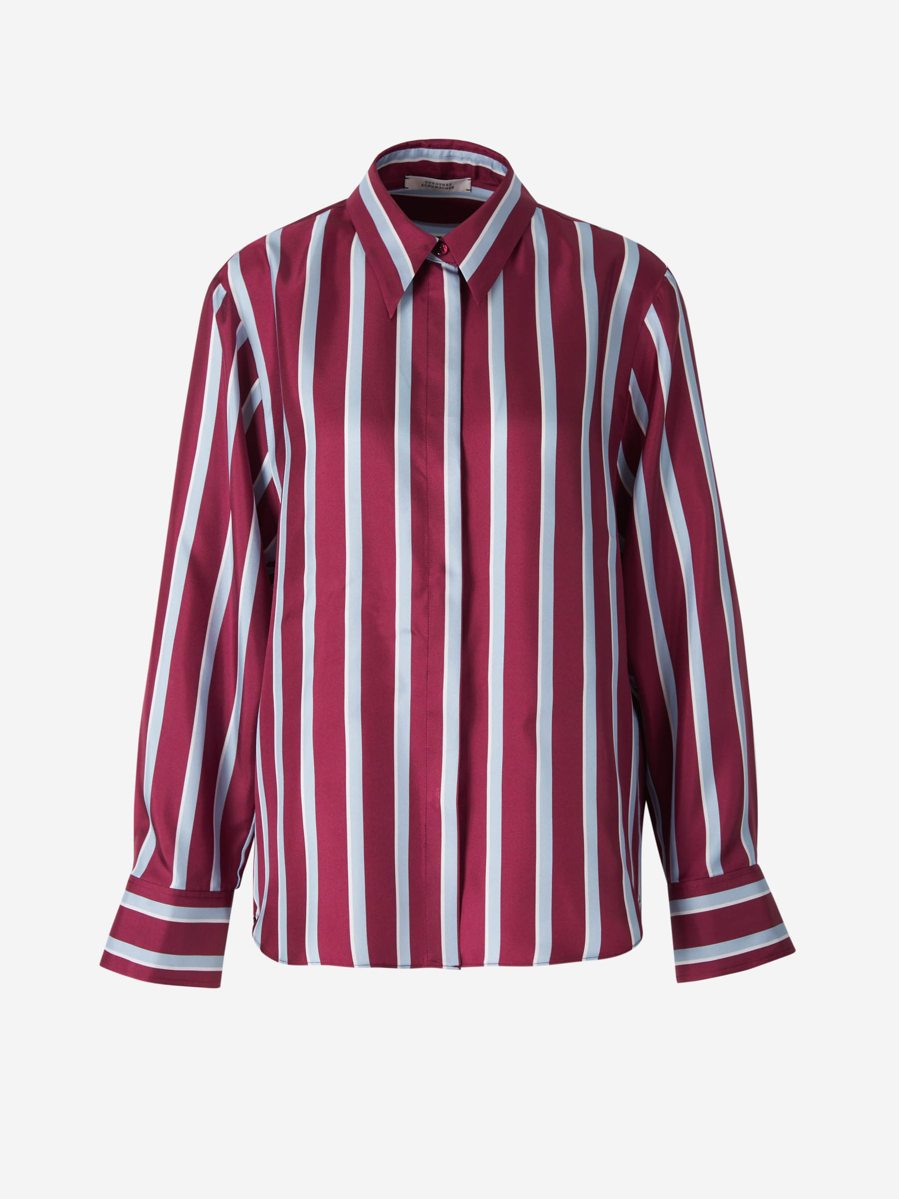 Outlet online Dorothee Schumacher Mujer Blusa Motivo Rayas color Verde Oscuro sku 701-001977 01 - Foto 1