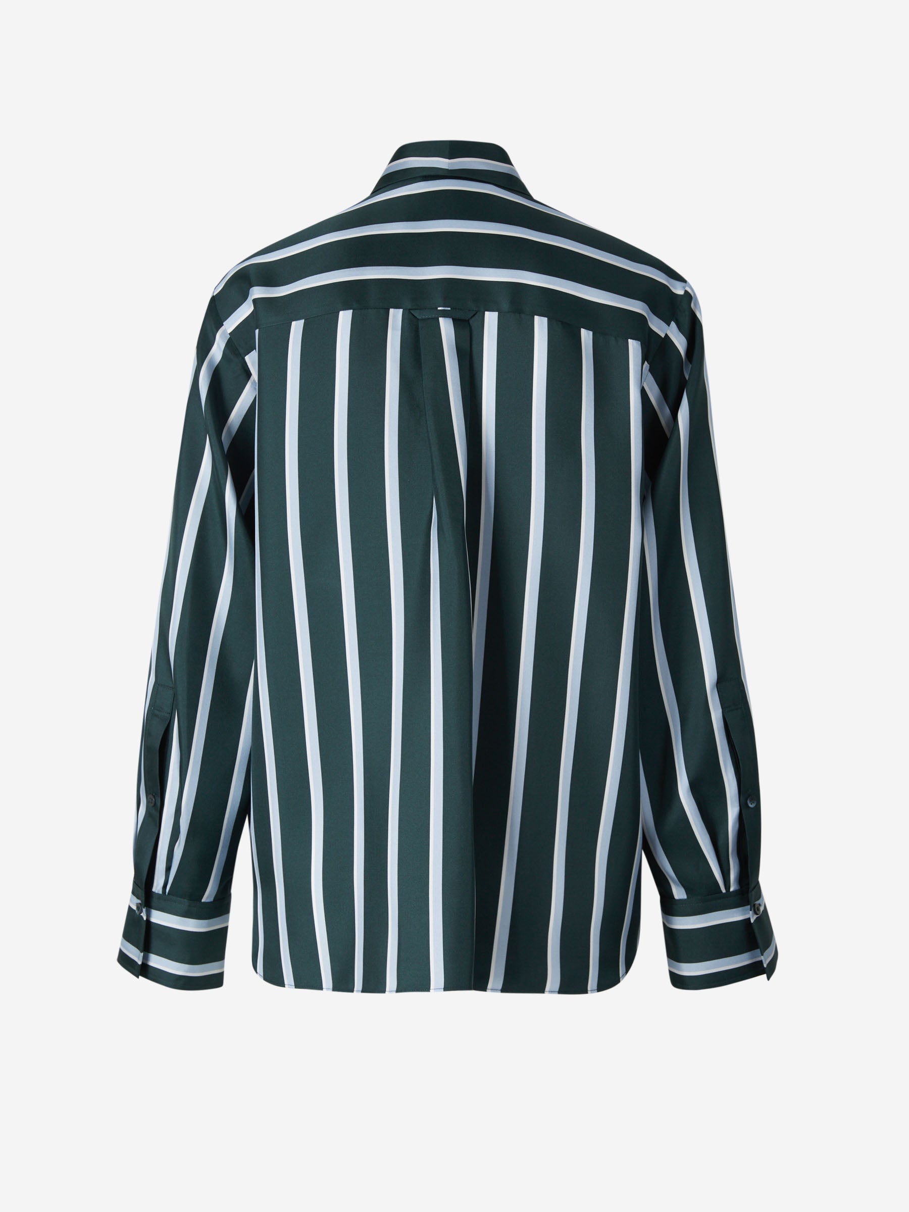 Outlet online Dorothee Schumacher Mujer Blusa Motivo Rayas color Verde Oscuro sku 701-001977 01 - Foto 6