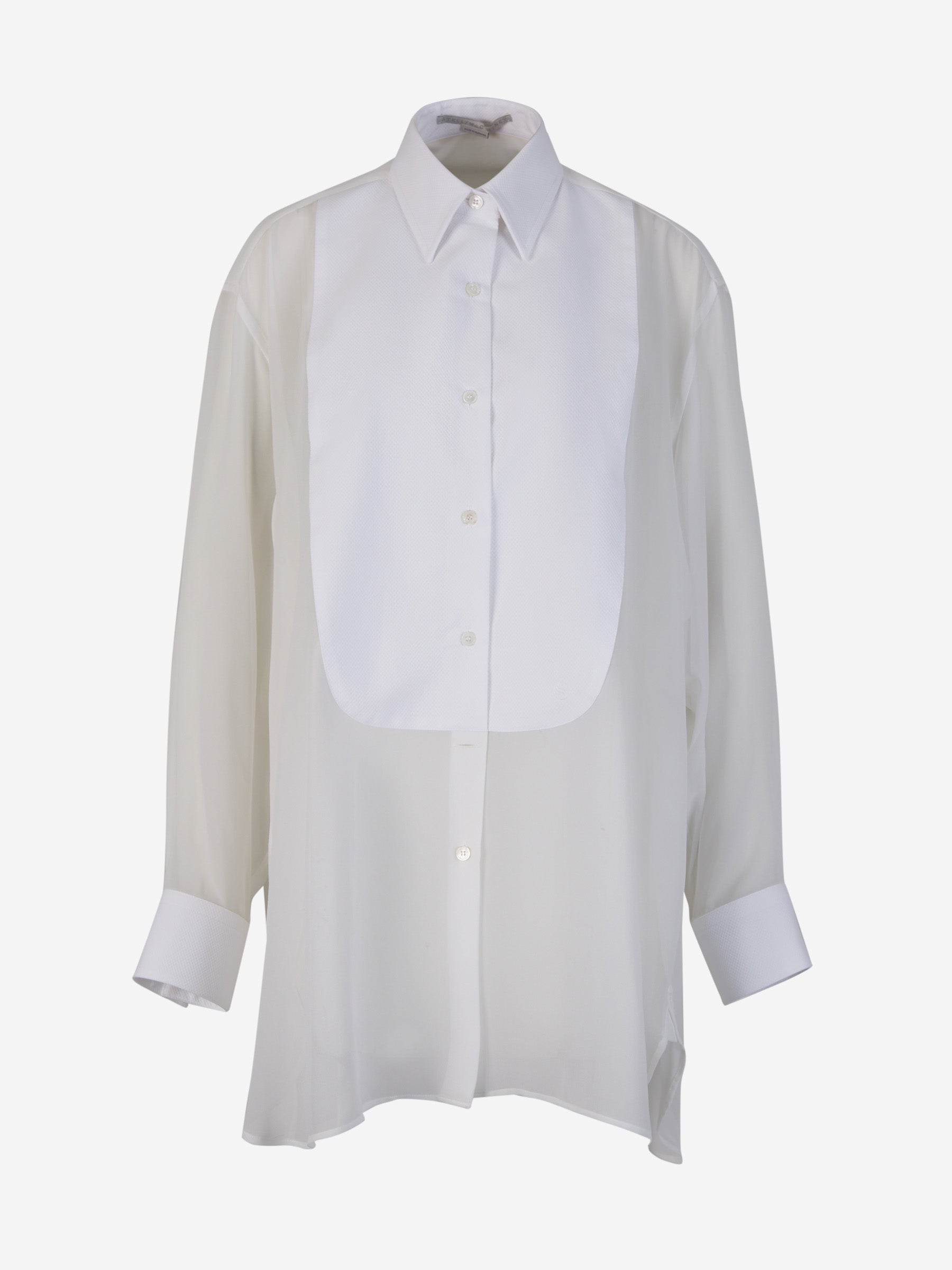 Outlet online Stella McCartney Mujer Blusa Seda S-Wave color Blanco sku 701-002031 01 - Foto 1
