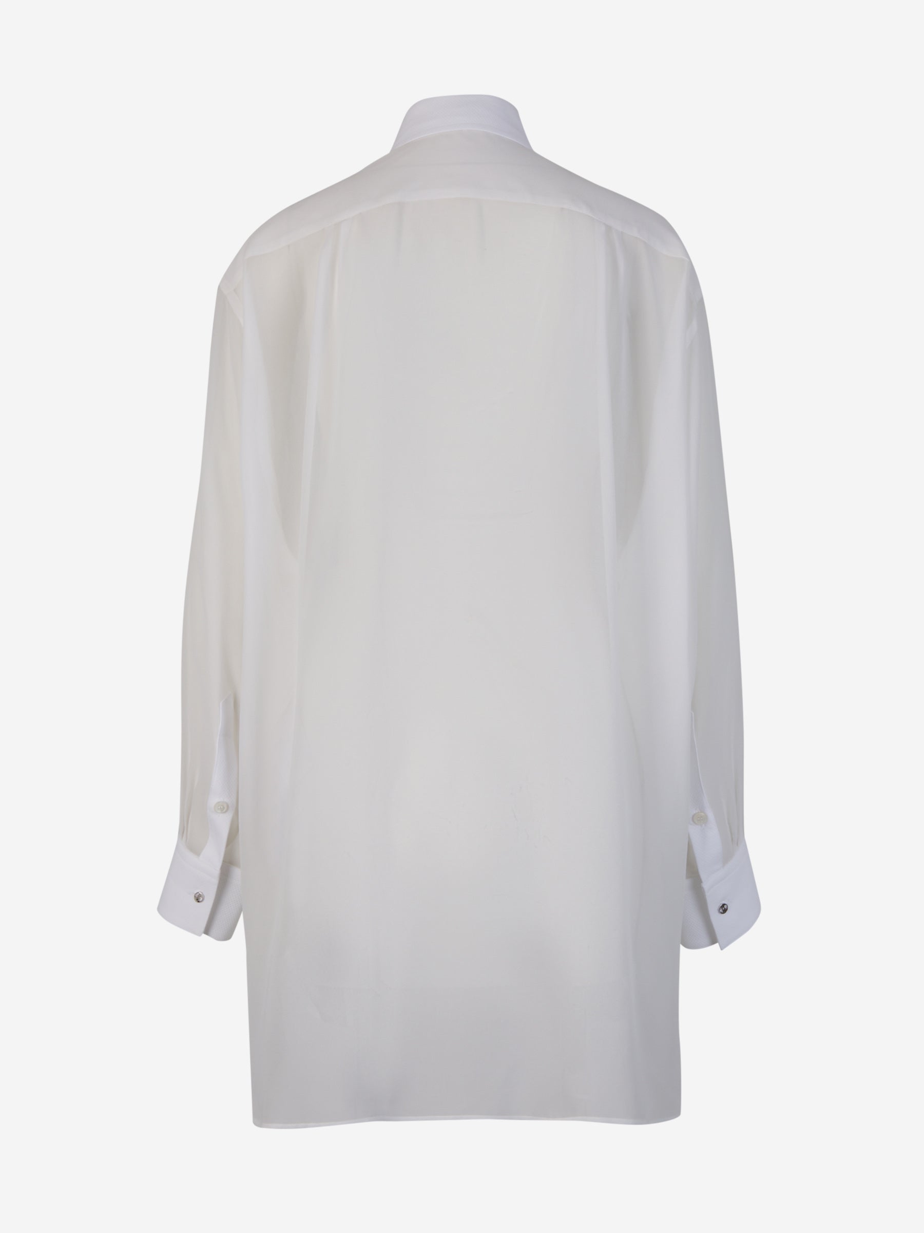 Outlet online Stella McCartney Mujer Blusa Seda S-Wave color Blanco sku 701-002031 01 - Foto 2
