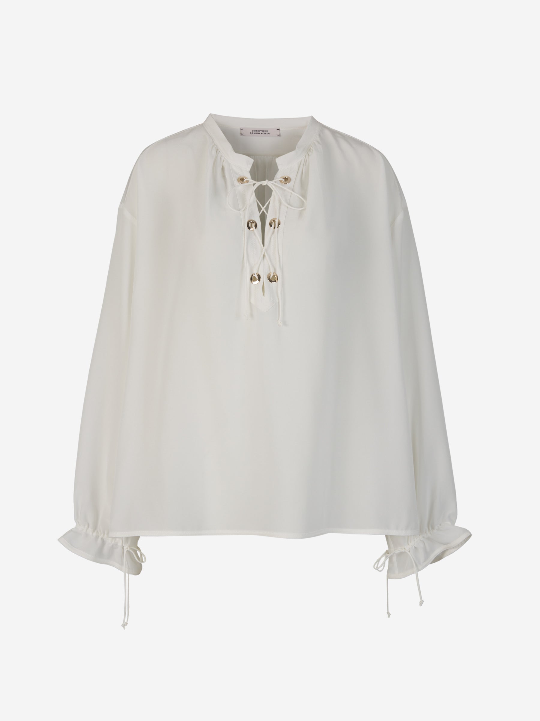 Outlet online Dorothee Schumacher Mujer Blusa Seda Volúmenes color Blanco sku 701-002037 01 - Foto 1
