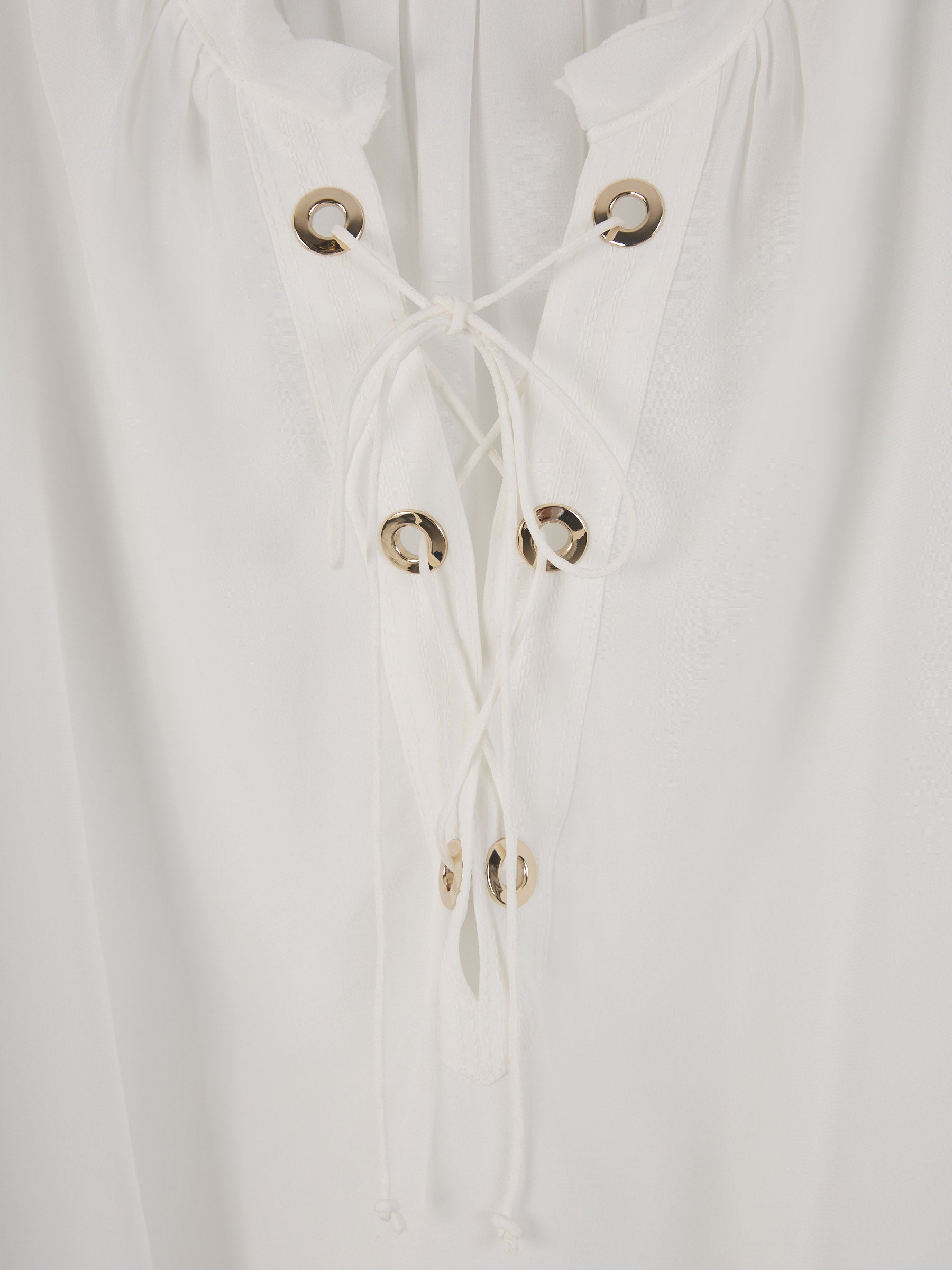 Outlet online Dorothee Schumacher Mujer Blusa Seda Volúmenes color Blanco sku 701-002037 01 - Foto 3